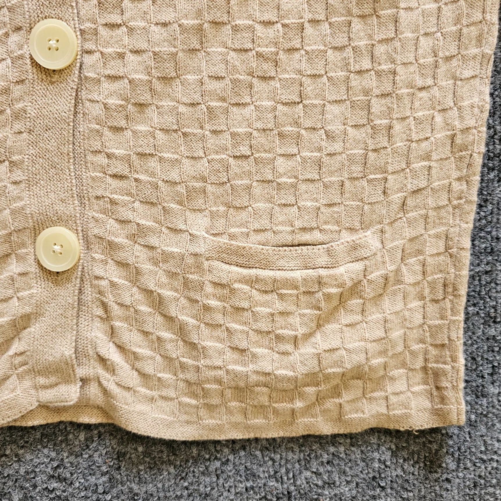Banana Republic VINTAGE Banana Republic Cardigan Women Medium Beige Angora Grandma Cozy Classic Knit Cardigan Size M / US 6-8 / IT 42-44 - 5 Thumbnail