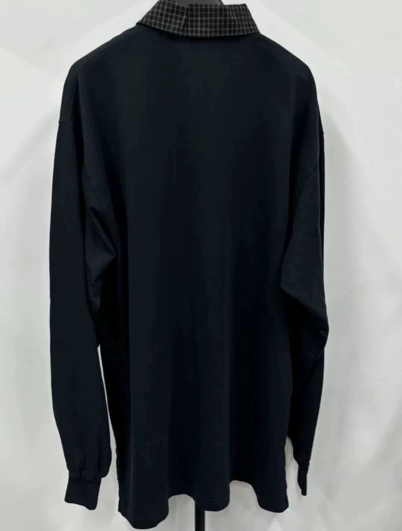 Balenciaga Balenciaga Long Sleeve Polo Shirt with Solid Plaid Collar Size US S / EU 44-46 / 1 - 2 Thumbnail
