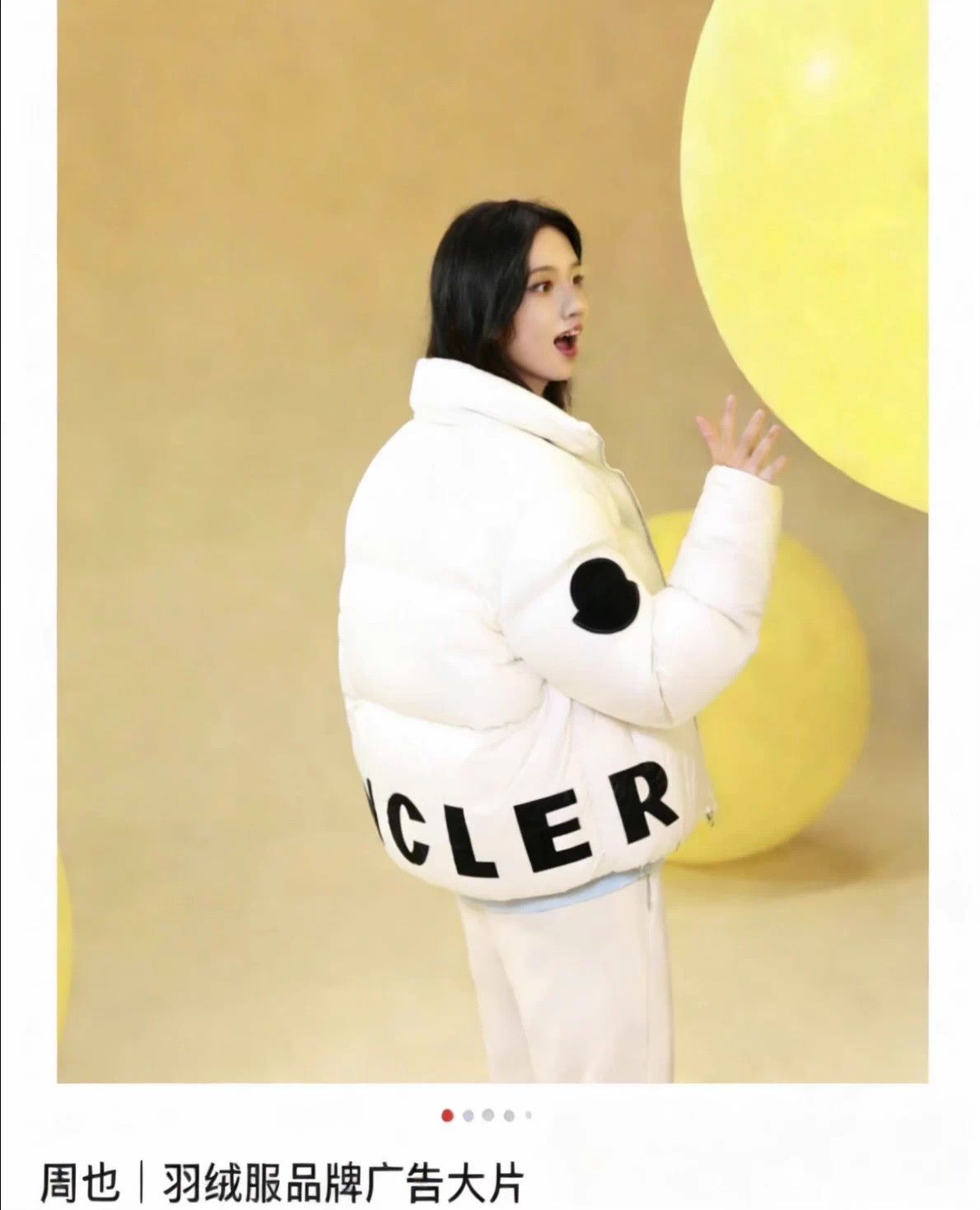 Moncler Moncler x Friesian White Logo Oversized Zip-Front Down Size XXL / US 16-18 / IT 52-54 - 9 Thumbnail