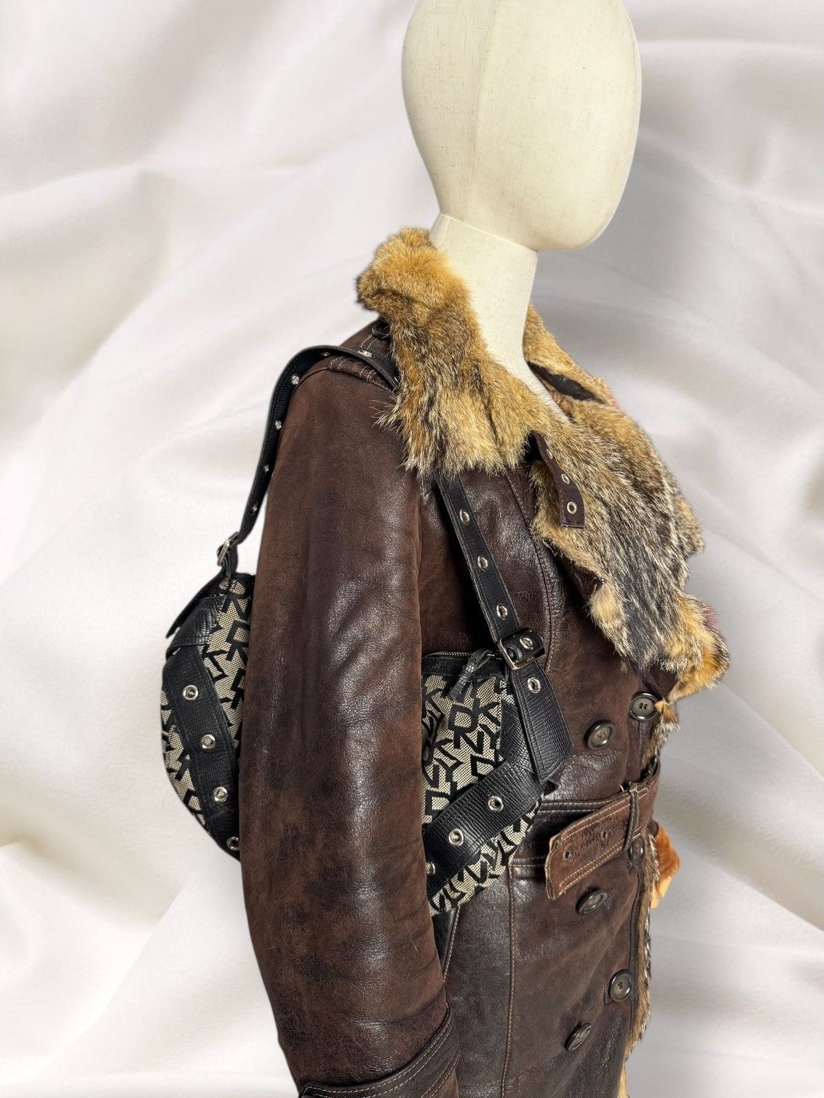 Japanese Brand Vintage Real Leather Real Fur Sheepskin Coat Jacket Size M / US 6-8 / IT 42-44 - 3 Thumbnail
