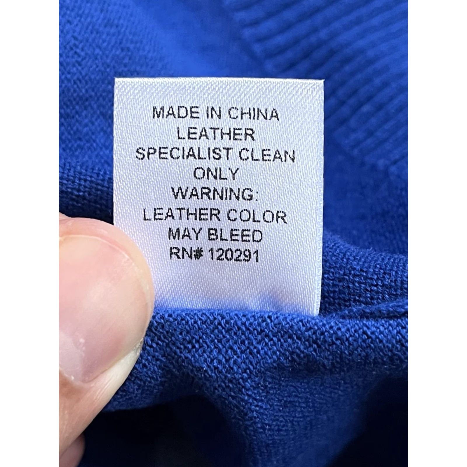 Mason's Mason Leather Sleeve Sweater Women’s Small Blue Oversized Size S / US 4 / IT 40 - 6 Thumbnail