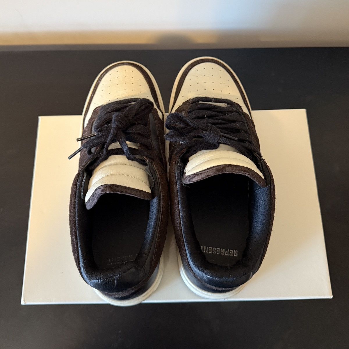 Hypebeast × Represent Clo. Represent Clo. Reptor Low Brown/Black/White Size 9 US Size US 9 / EU 42 - 4 Thumbnail