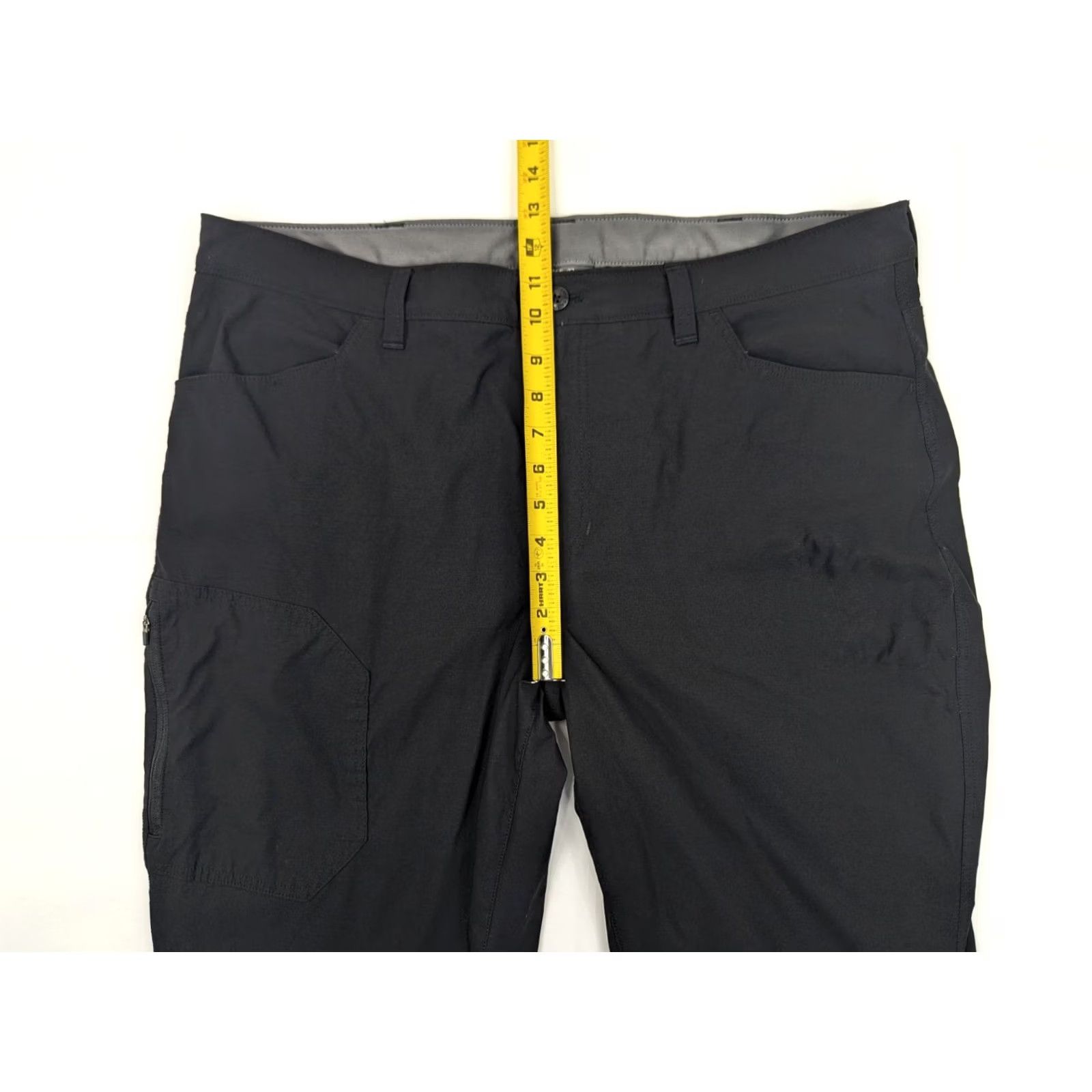 Eddie Bauer Eddie Bauer Men Cargo Pants Fleece Lined Tech 40x30 Black Cargo Pocket Nylon Spandex Zip Button Regular Straight 0502 Size US 40 / EU 56 - 6 Thumbnail