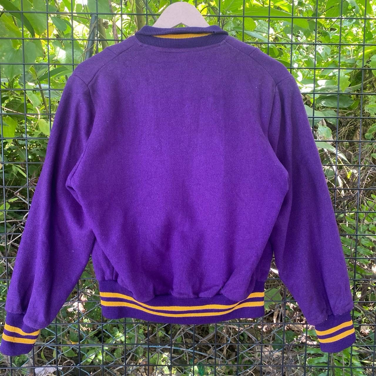 Holloway Vintage Holloway Purple Varsity Jacket Size L / US 10 / IT 46 - 9 Thumbnail