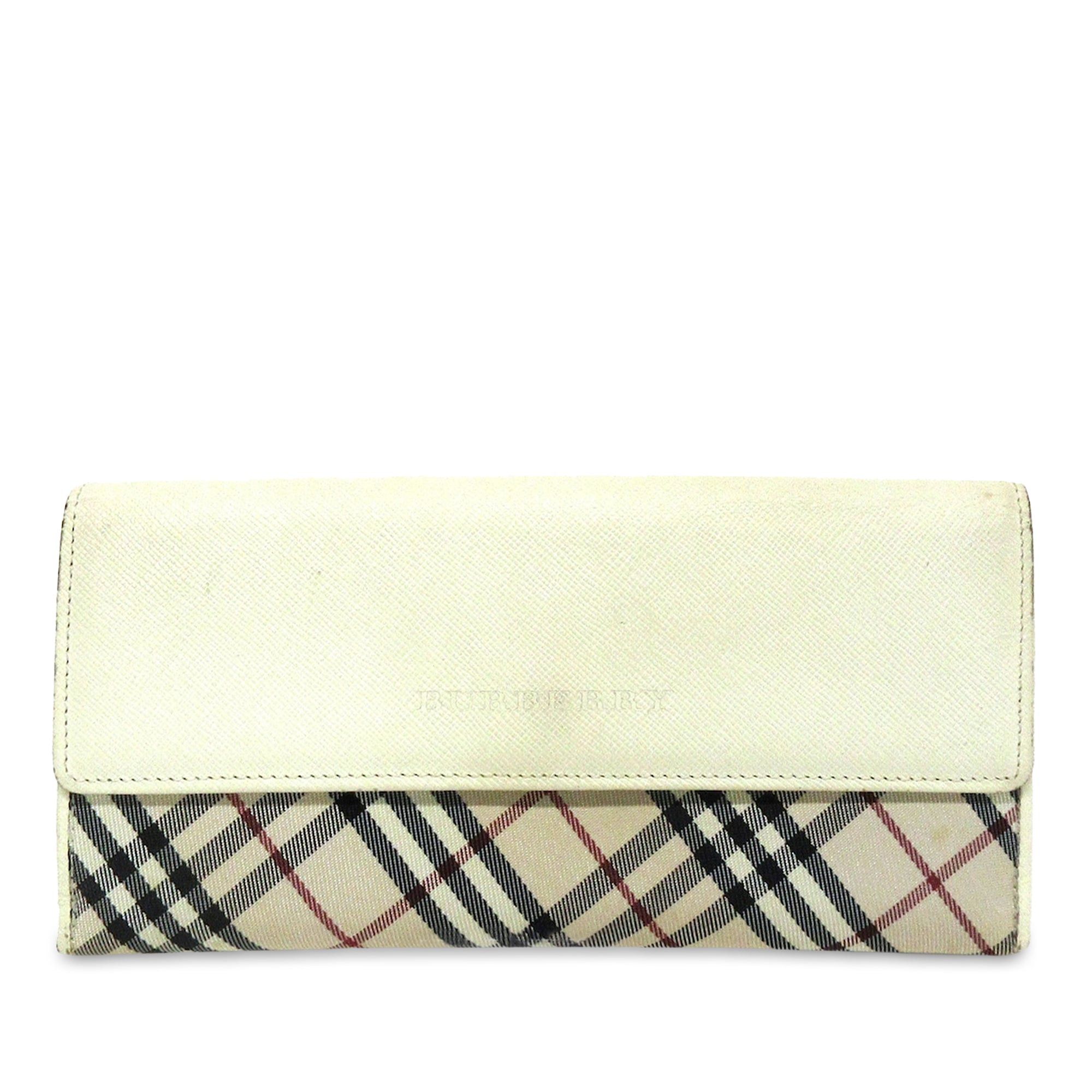 image of Burberry Nova Check Long Wallet Long Wallets in Brown, Women's