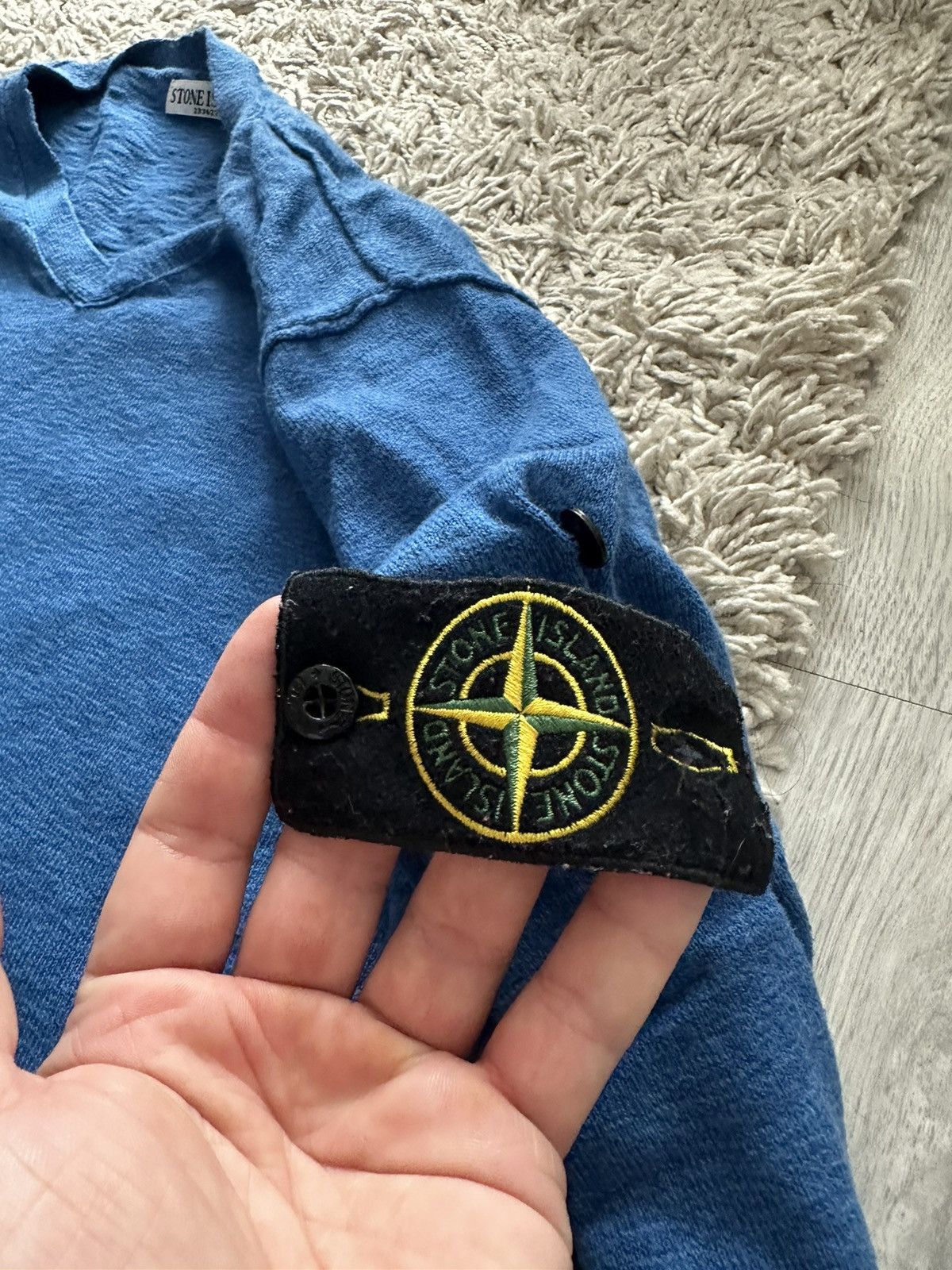 Vintage Stone Island Vintage Wool Knit Sweater Size US XL / EU 56 / 4 - 8 Thumbnail