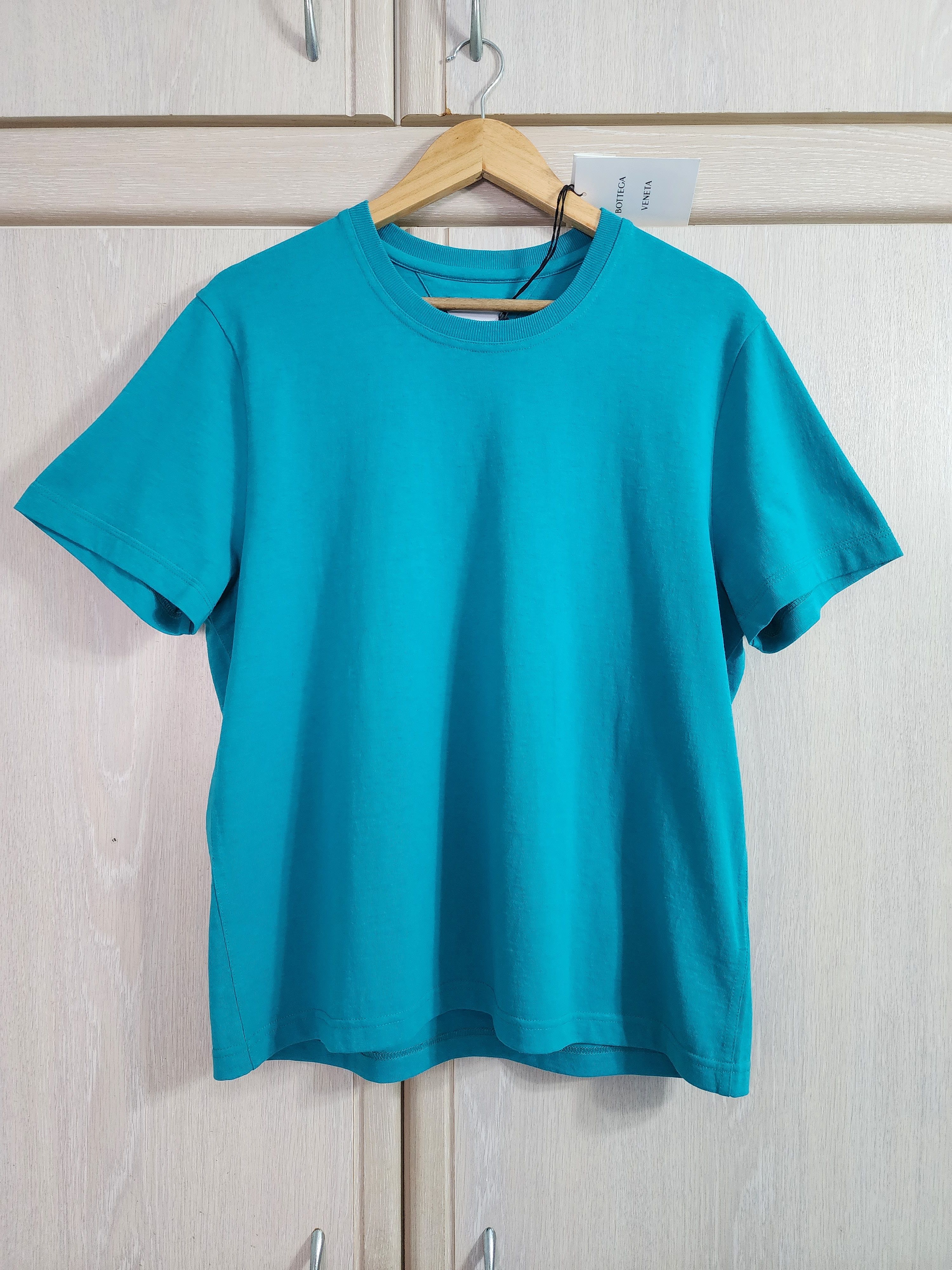 Bottega Veneta Sunrise Light Cotton Logo T-Shirt Size L / US 10 / IT 46 - 1 Thumbnail