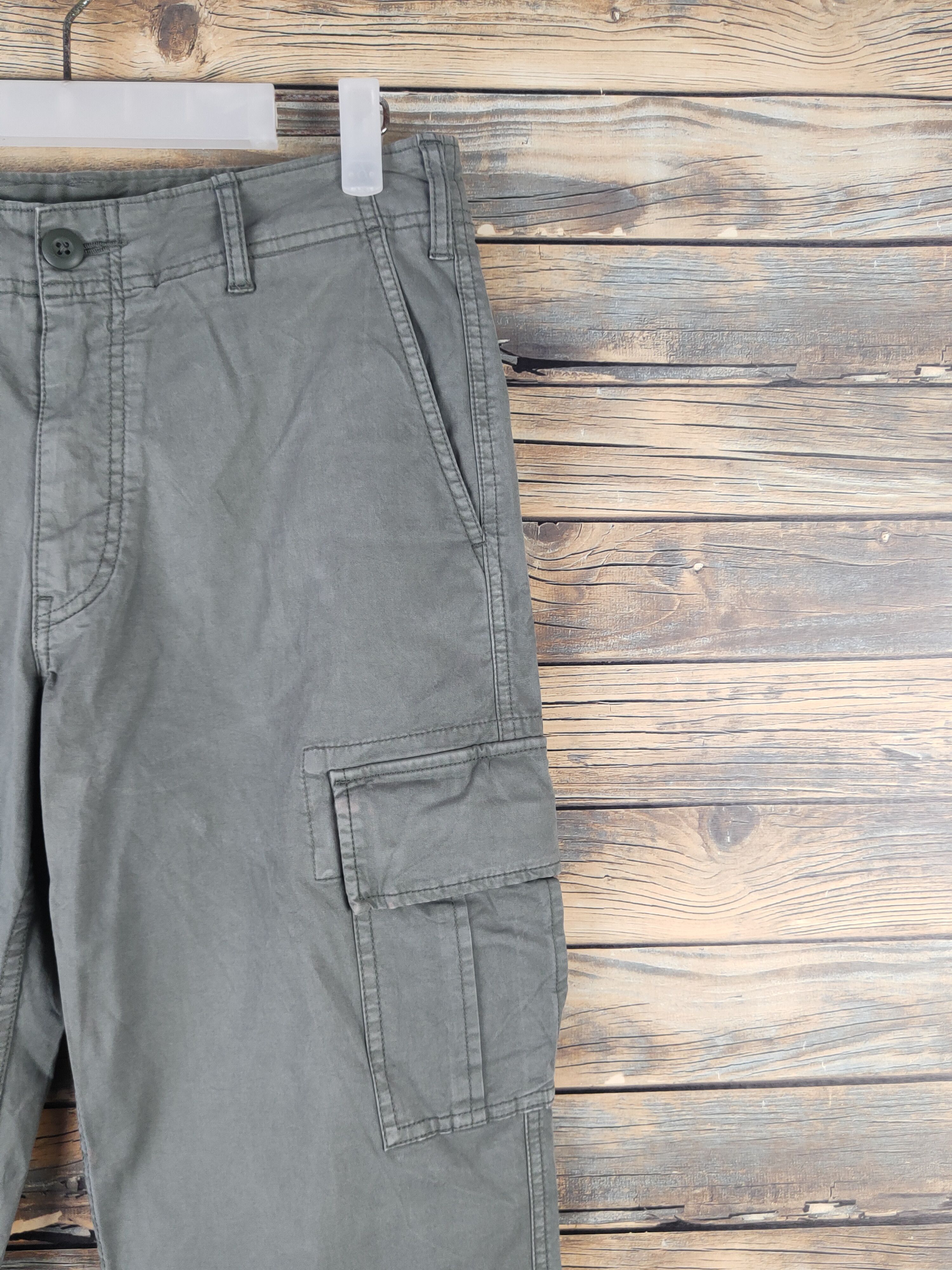 Japanese Brand DL Uniqlo Green Multipocket Tactical Cargo Pants #1502 Size US 29 - 5 Thumbnail