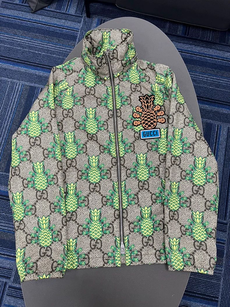 Gucci Gucci Pineapple embroidery full-print zipper jacket 2504-Ne Size US S / EU 44-46 / 1 - 1 Thumbnail