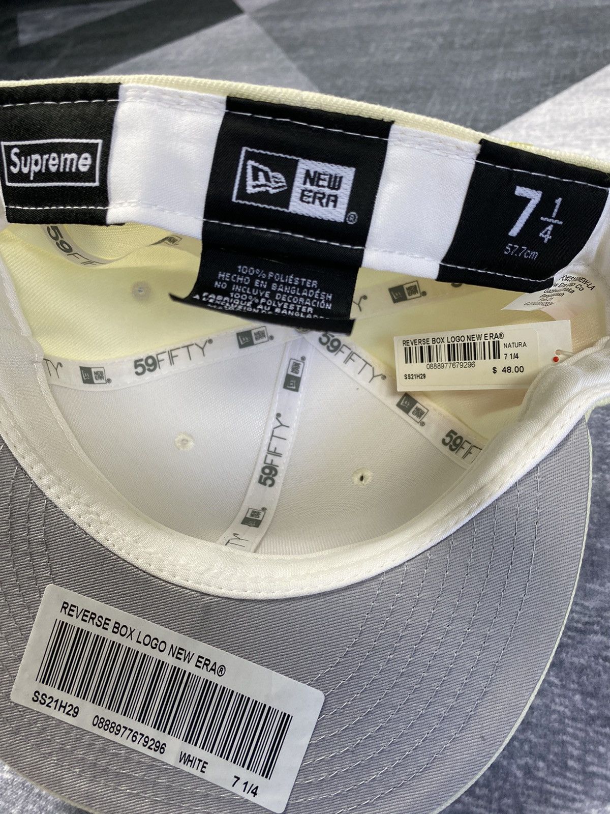 New Era × Supreme Supreme Reverse Box Logo Cap Size ONE SIZE - 6 Thumbnail
