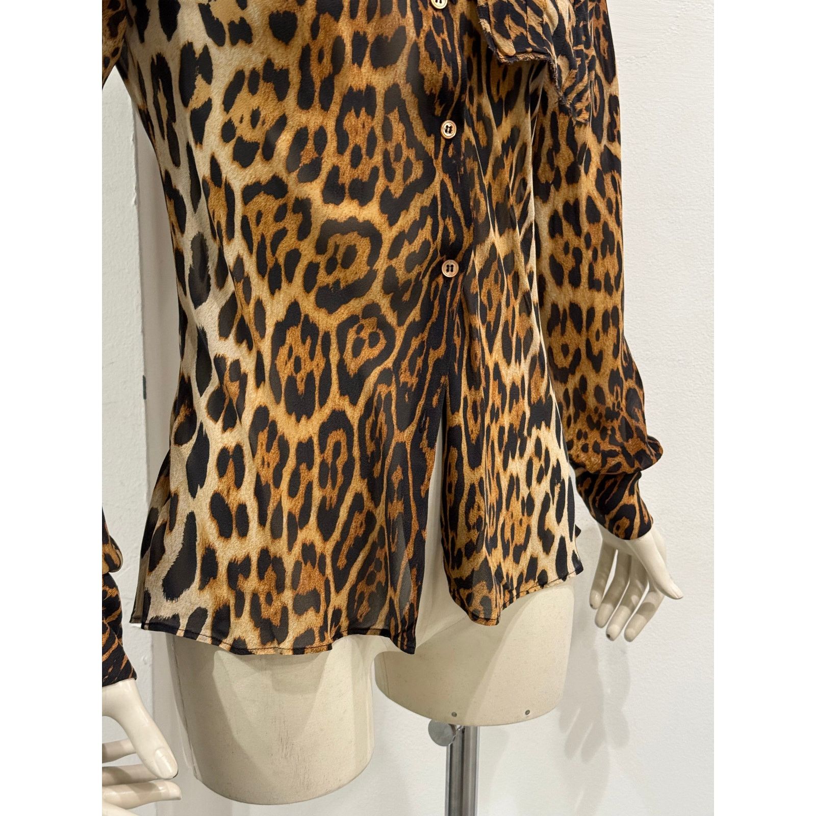 Dior 2004 Christian Dior by John Galliano leopard print shirt Size M / US 6-8 / IT 42-44 - 7 Thumbnail