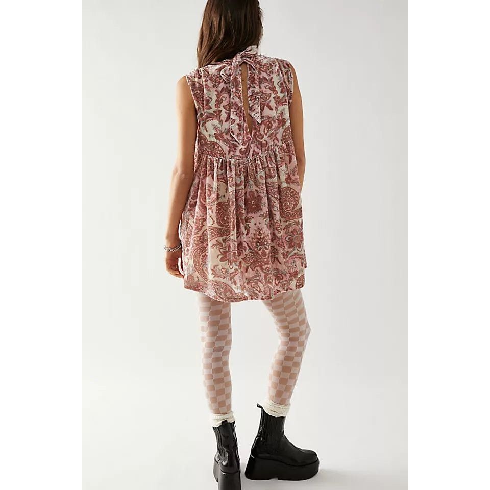 Free People New Free People All The Time Velvet Mini Dress $168 XS Pink Size XS / US 0-2 / IT 36-38 - 4 Thumbnail