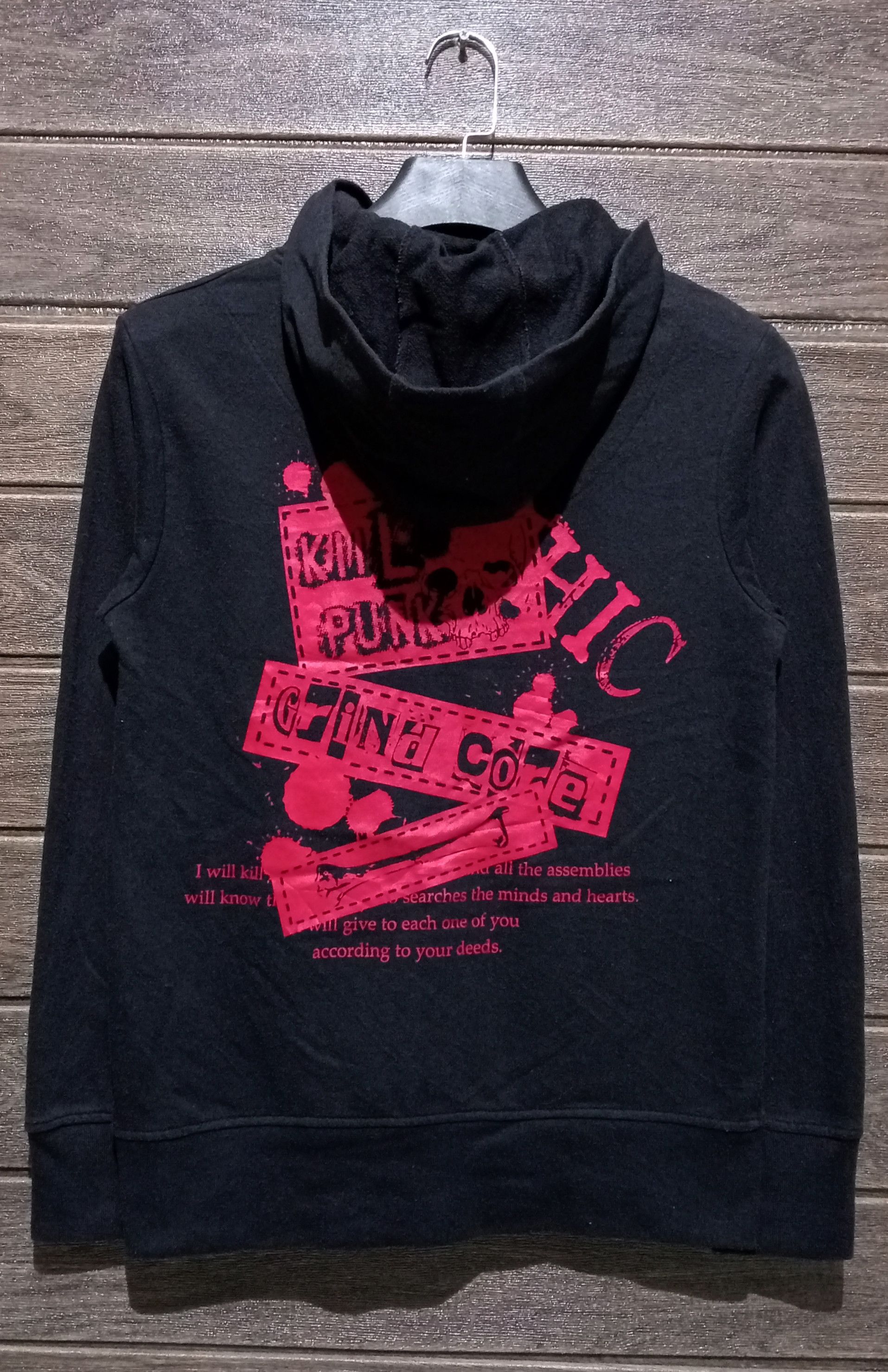 Japanese Brand Vintage Under Level Gothic Punk Pullover Hoodie Size US M / EU 48-50 / 2 - 2 Thumbnail