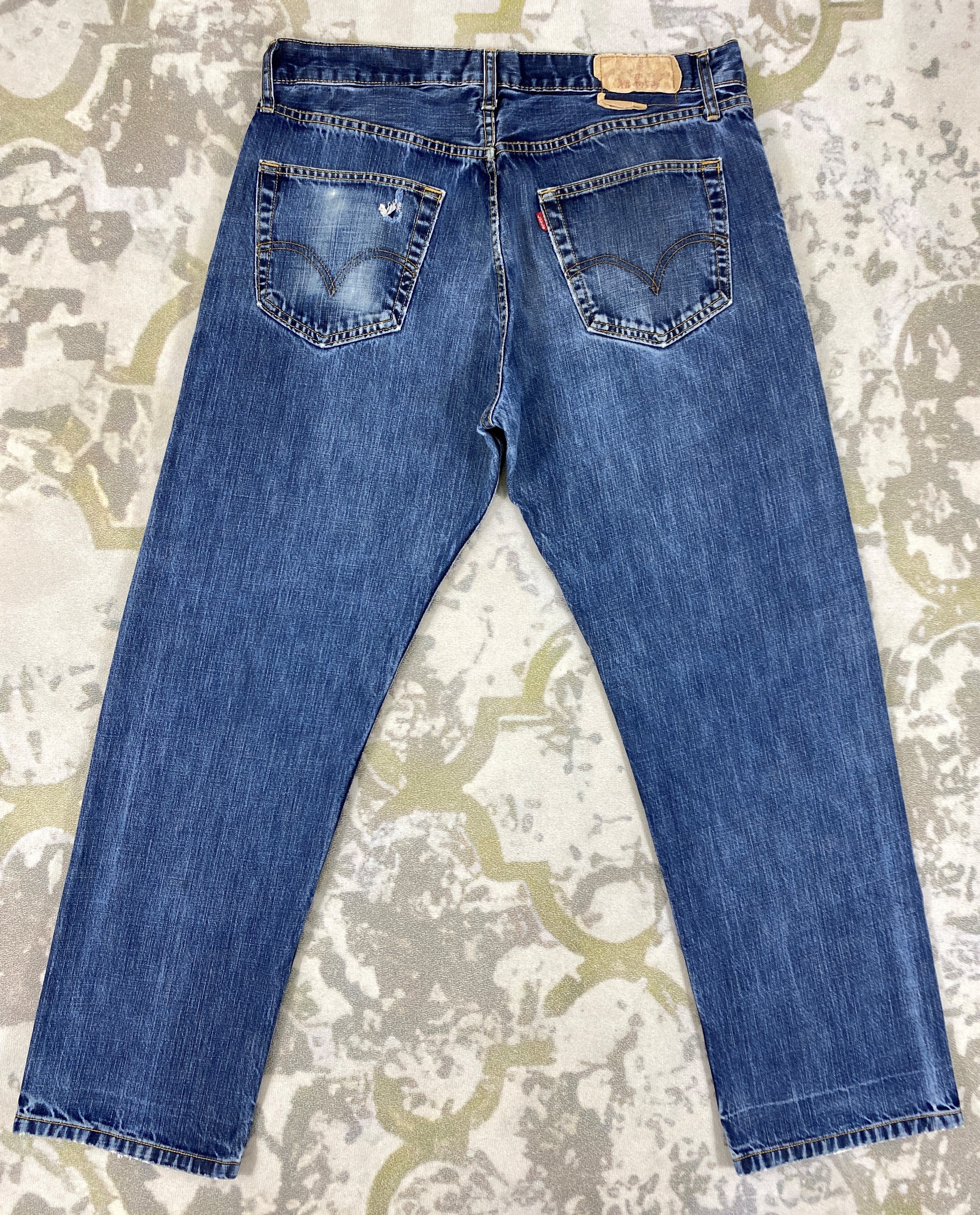 Levi's 90's Blue Vintage Levi's 501 USA Jeans 35x29.5 Denim -JN1590 Size US 33 - 2 Thumbnail
