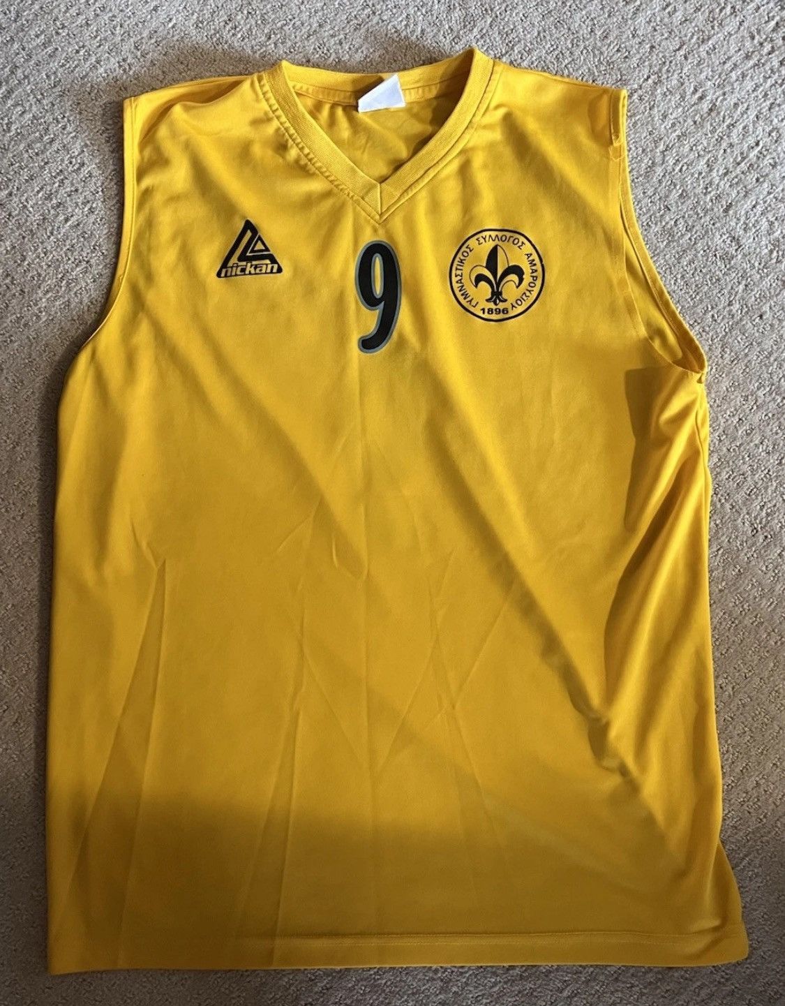 Other Vintage Nickan Maroussi Basketball Club Greece Jersey Large Size US L / EU 52-54 / 3 - 1 Thumbnail