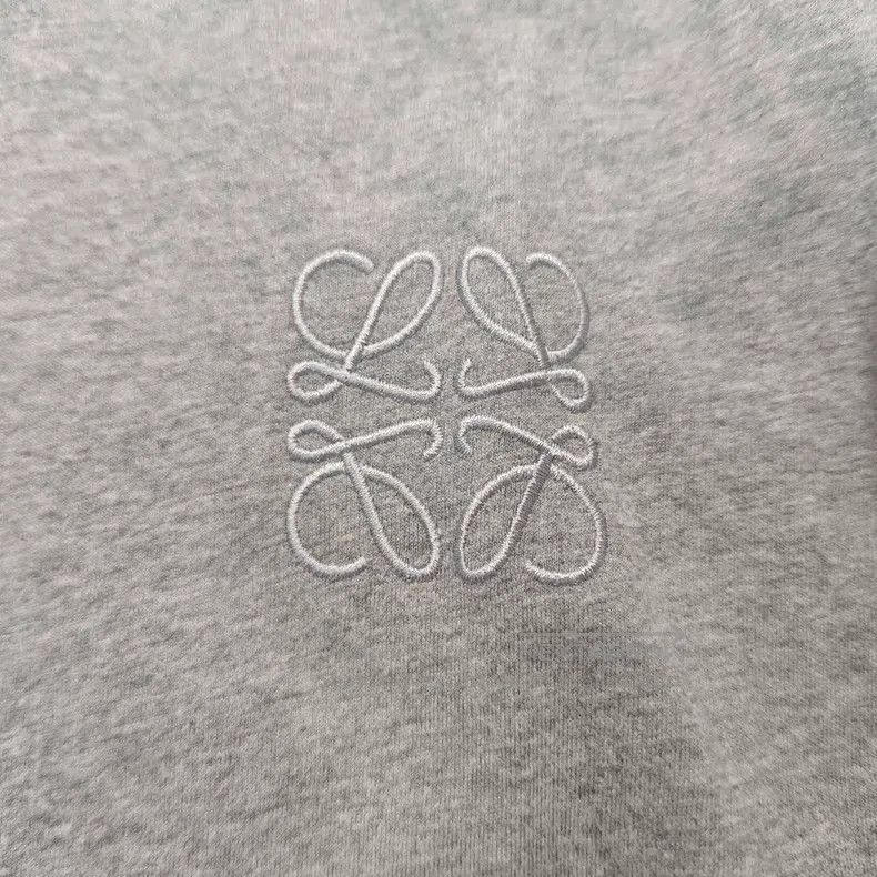 Loewe Loewe Gray Embroidered Logo Short Sleeve Size L / US 10 / IT 46 - 7 Thumbnail