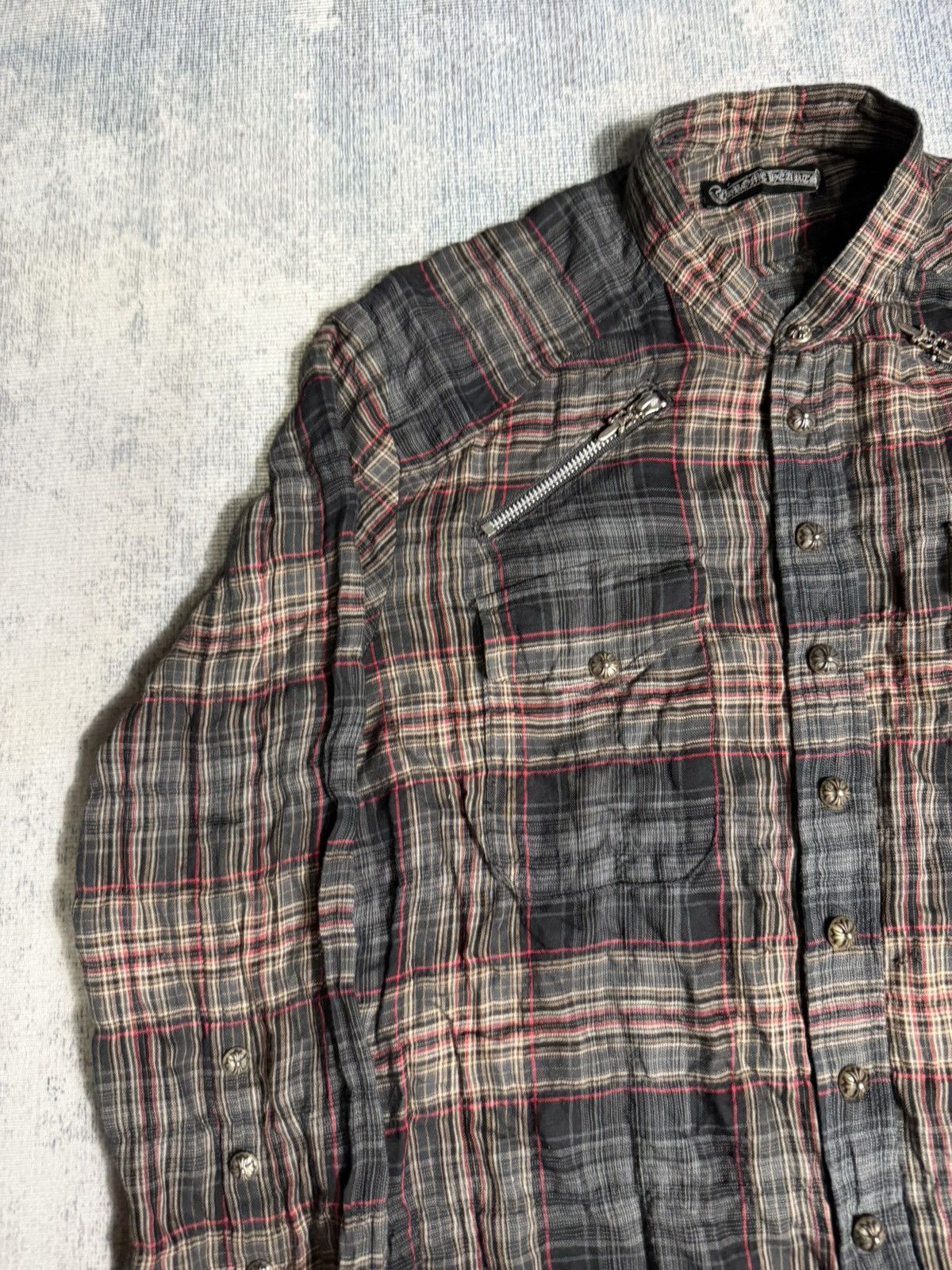 Chrome Hearts Chrome Hearts Easy Rider Flannel Shirt Size US S / EU 44-46 / 1 - 4 Thumbnail