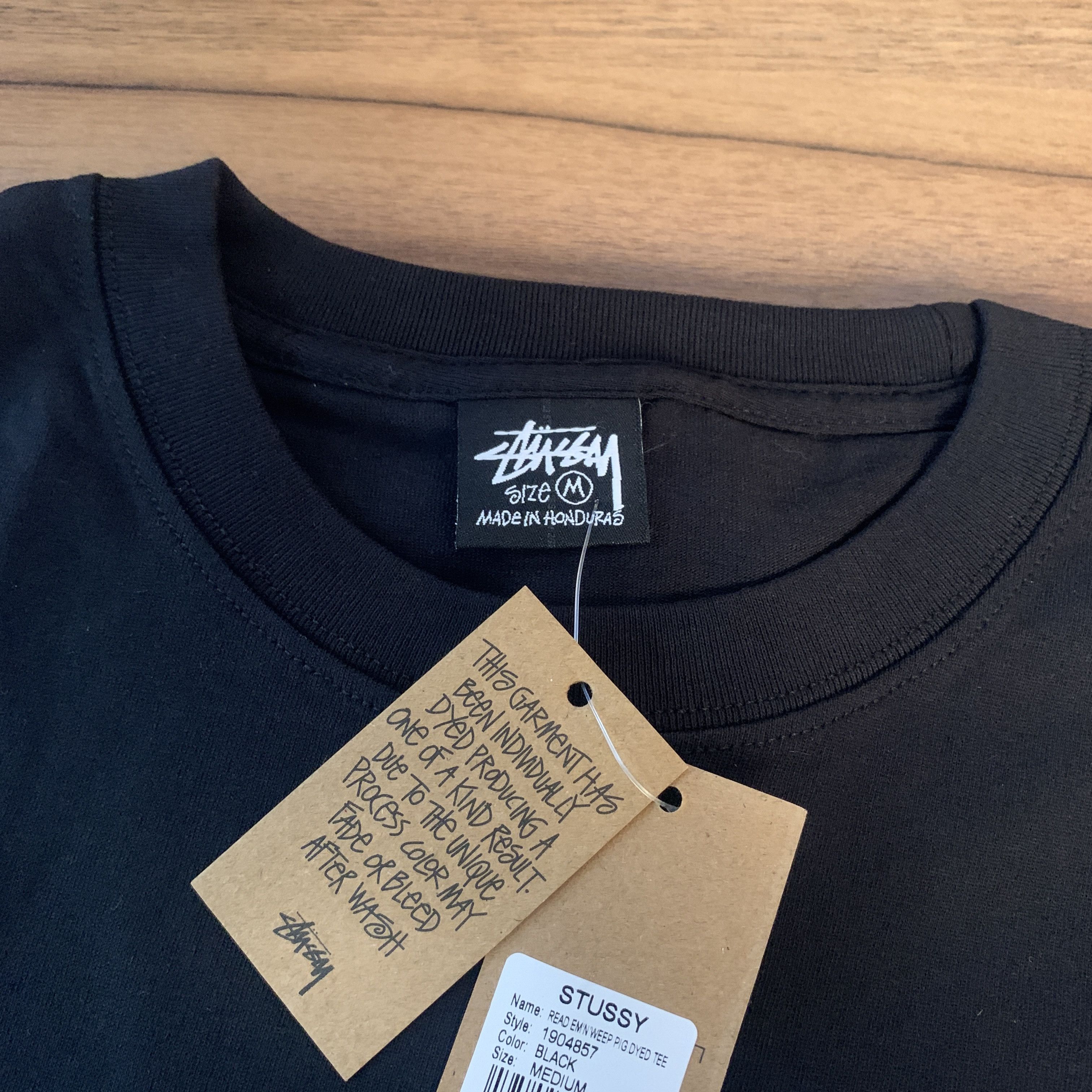 Stussy Stussy tee black Size US M / EU 48-50 / 2 - 4 Thumbnail