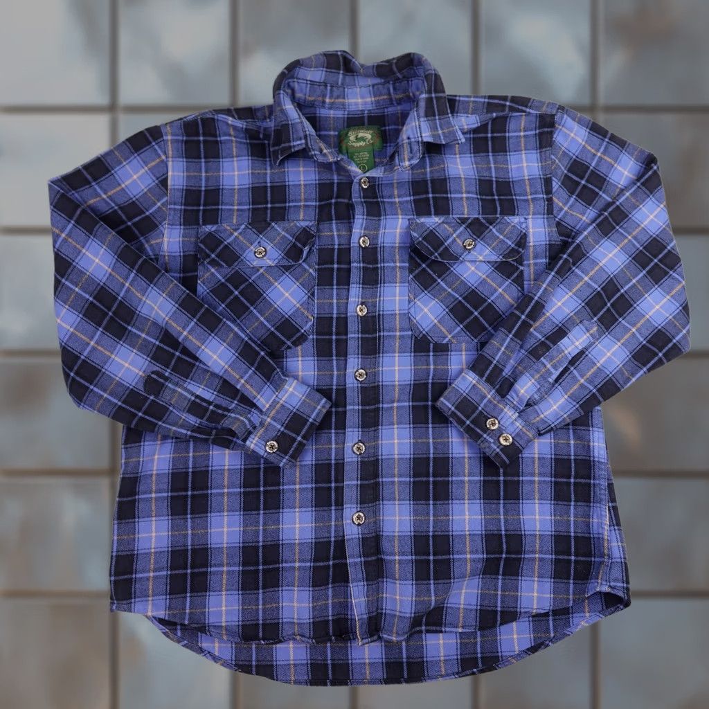 Vintage Stillwater Supply Co Flannel Shirt Mens Large Blue Plaid Button Up Casual Workwear Outdoors Size US L / EU 52-54 / 3 - 1 Thumbnail