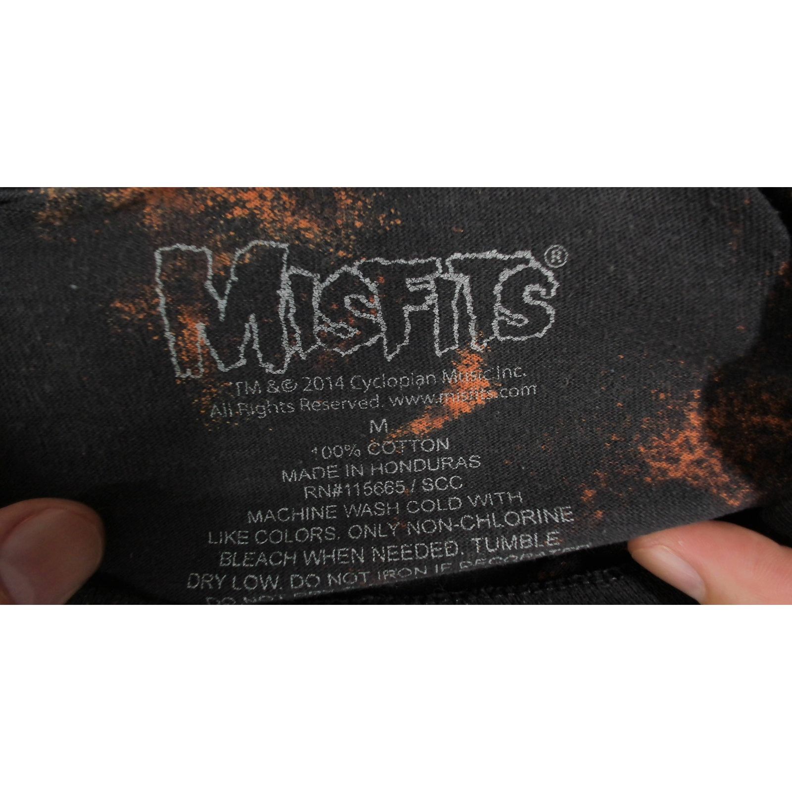Misfits Misfits Crimson Ghost Flag Custom Bleach Reverse Tie-Dye Tee Size US M / EU 48-50 / 2 - 5 Thumbnail