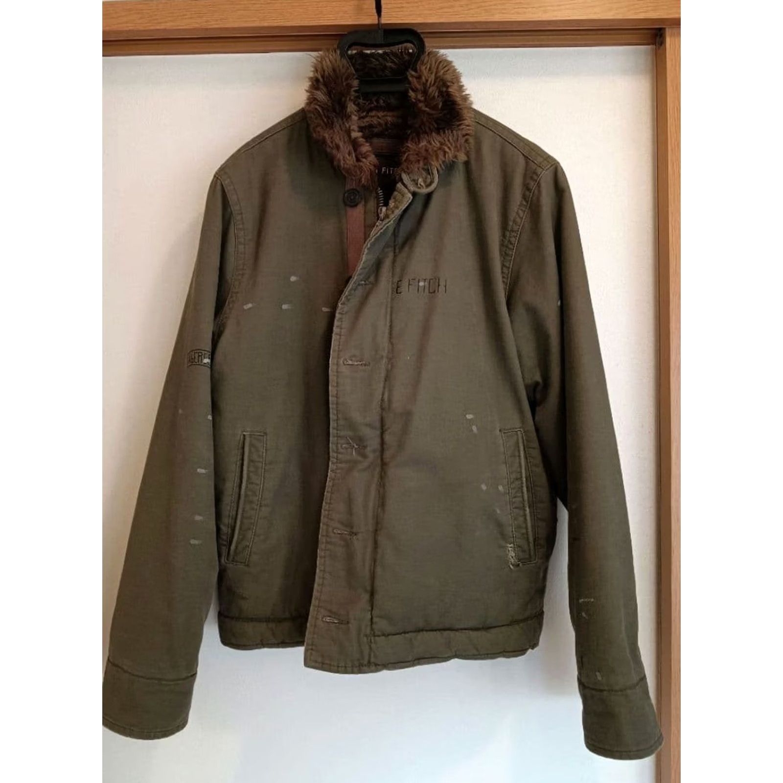 Vintage VINTAGE EZRA FITCH Jacket Mens S Olive Green Military 67cm 58cm 46cm 68cm Size US S / EU 44-46 / 1 - 2 Thumbnail