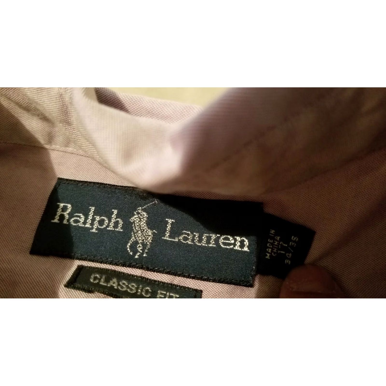 Polo Ralph Lauren VINTAGE Polo Ralph Lauren Dress Shirt Mens Purple Striped 17 34 35 Cotton Long Sleeve Button Up Shirt Mens Size 46R - 3 Thumbnail