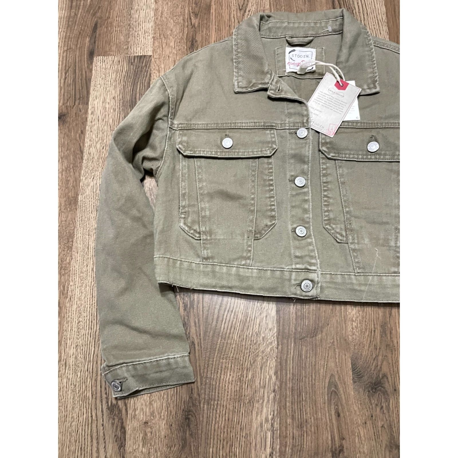 Vintage VINTAGE 26 International Jacket, Women's Size Small, Green, Pockets, NWT, Basic Jacket, Regular, 26 International, Womens, Jacket, Green, Small, NWT Size S / US 4 / IT 40 - 3 Thumbnail