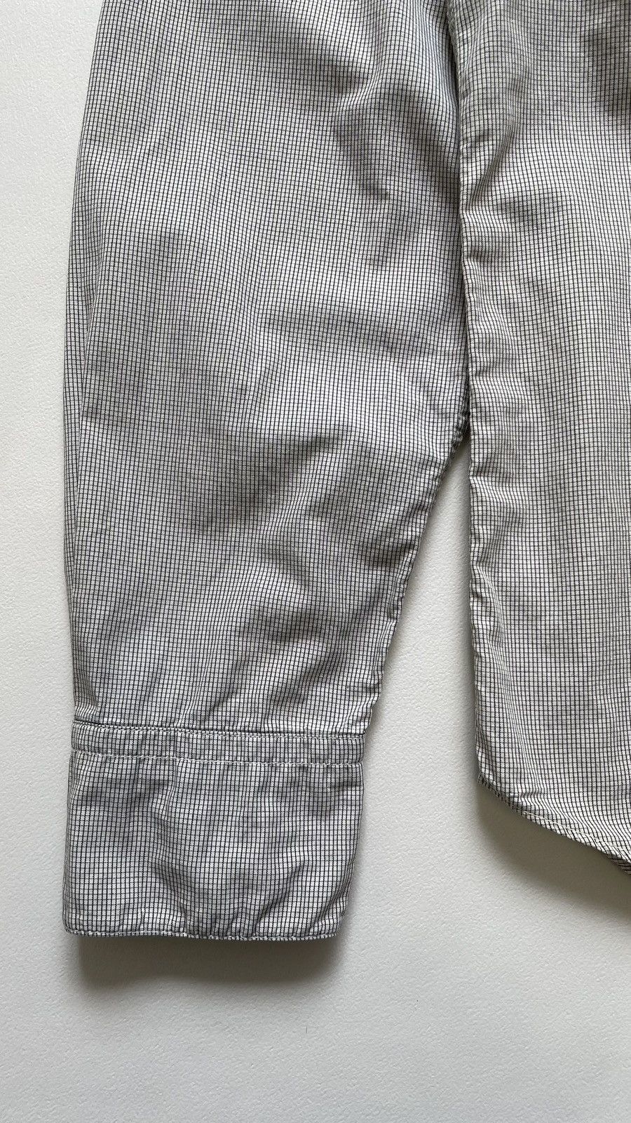 Maison Margiela S/S 04 Collarless Grid Check Shirt Size US M / EU 48-50 / 2 - 7 Thumbnail