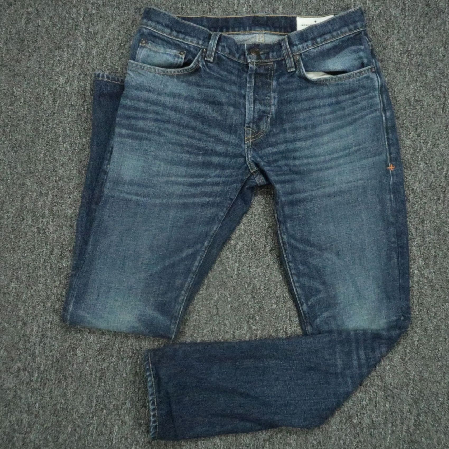 Imogene + Willie Imogene And Willie Jeans Mens 29x32 Blue 5 Pocket Straight Medium Wash Product Details Mens Regular Denim Vintage: No Size US 29 - 2 Thumbnail