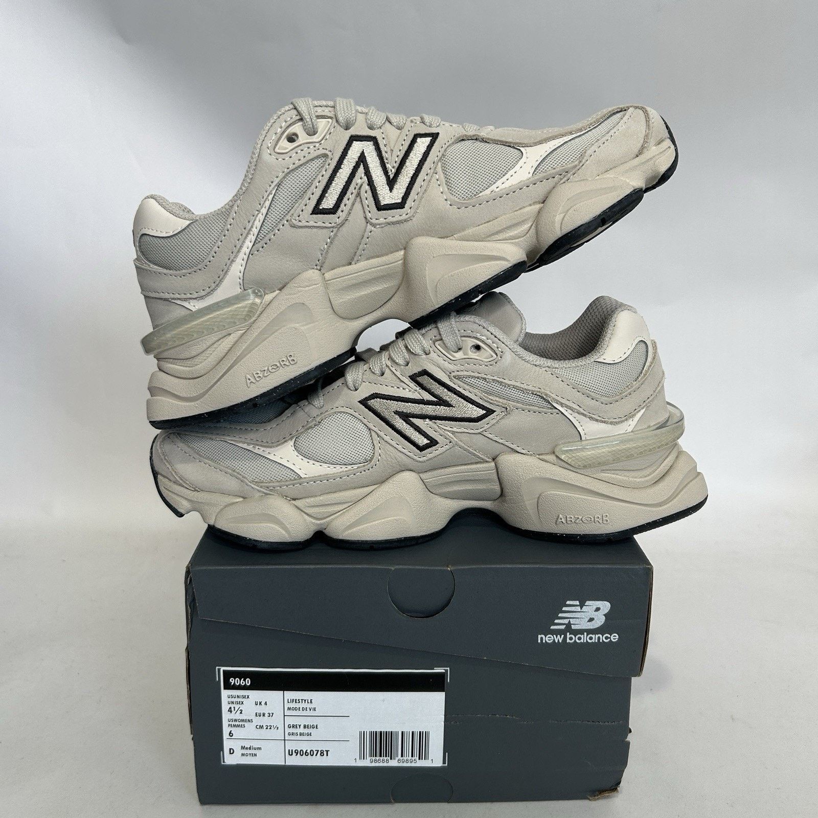 New Balance New Balance 9060 “Mono Shipyard Alabaster Beige” U906078T Size US 6 / IT 36 - 3 Thumbnail