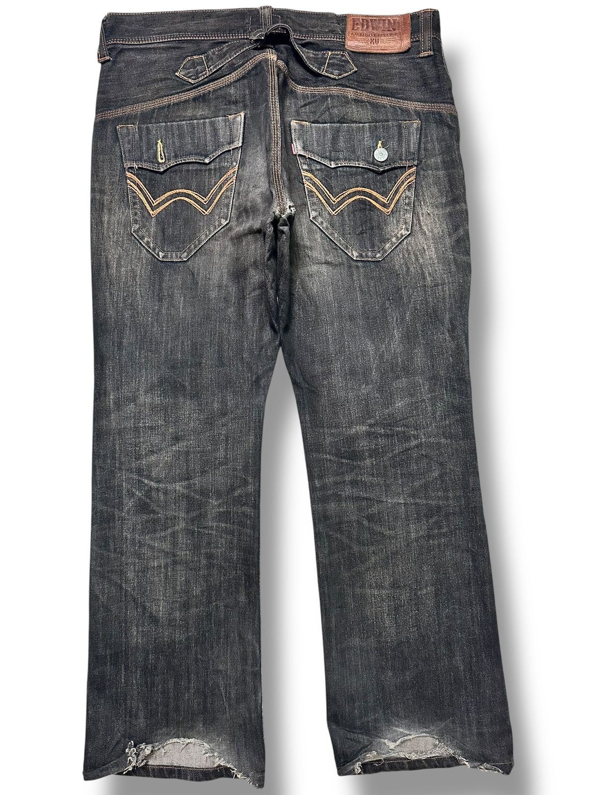 Edwin Edwin Exclusive Vintage Straight Leg Buckleback With Faded Size US 39 - 3 Thumbnail