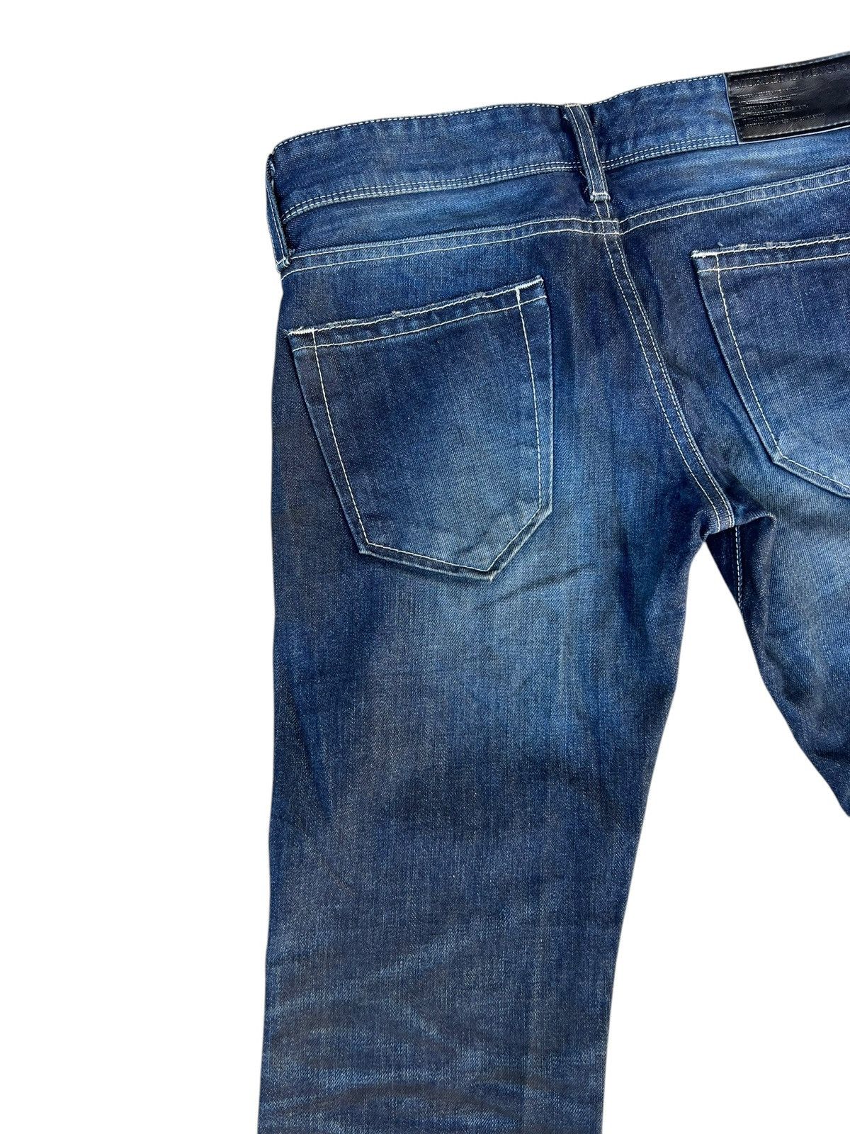If Six Was Nine × Le Grande Bleu (L.G.B.) × Murder License Clawmark Waxed Denim Murder License Flare Jeans Size US 29 - 15 Thumbnail