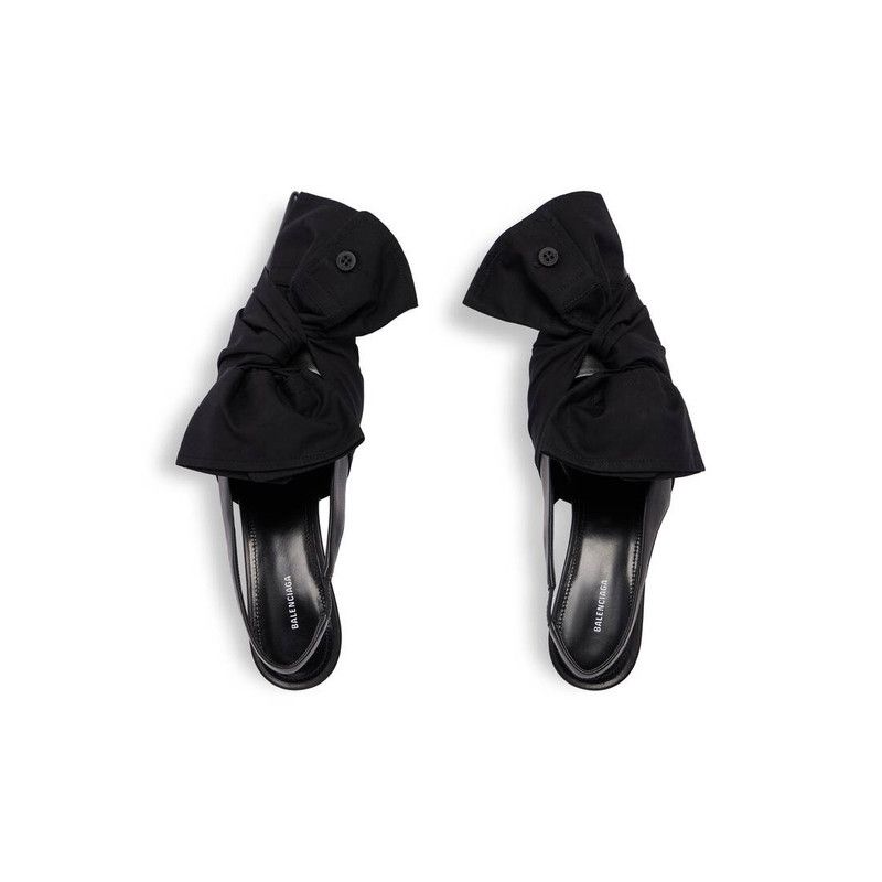 Balenciaga o1w1db10526 Knife Chemise 40mm Slingback in Black Size US 9 / IT 39 - 5 Thumbnail