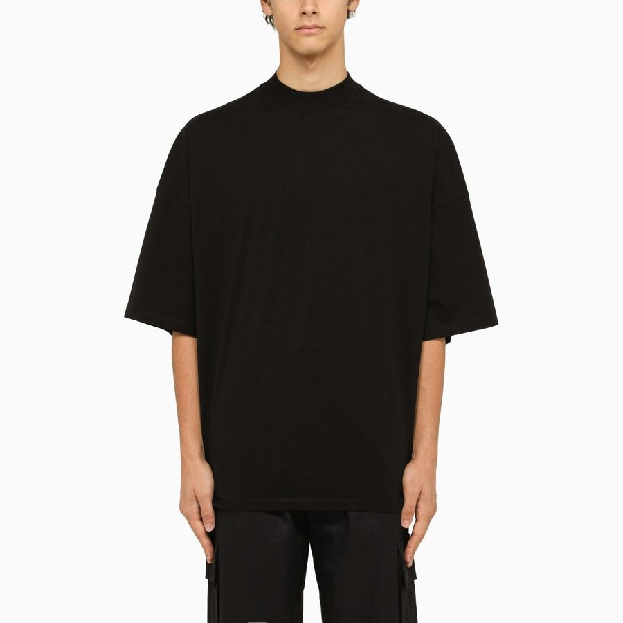 image of Jil Sander O1D2Blof0424 Crew-Neck T-Shirt In Black, Men's (Size Medium)