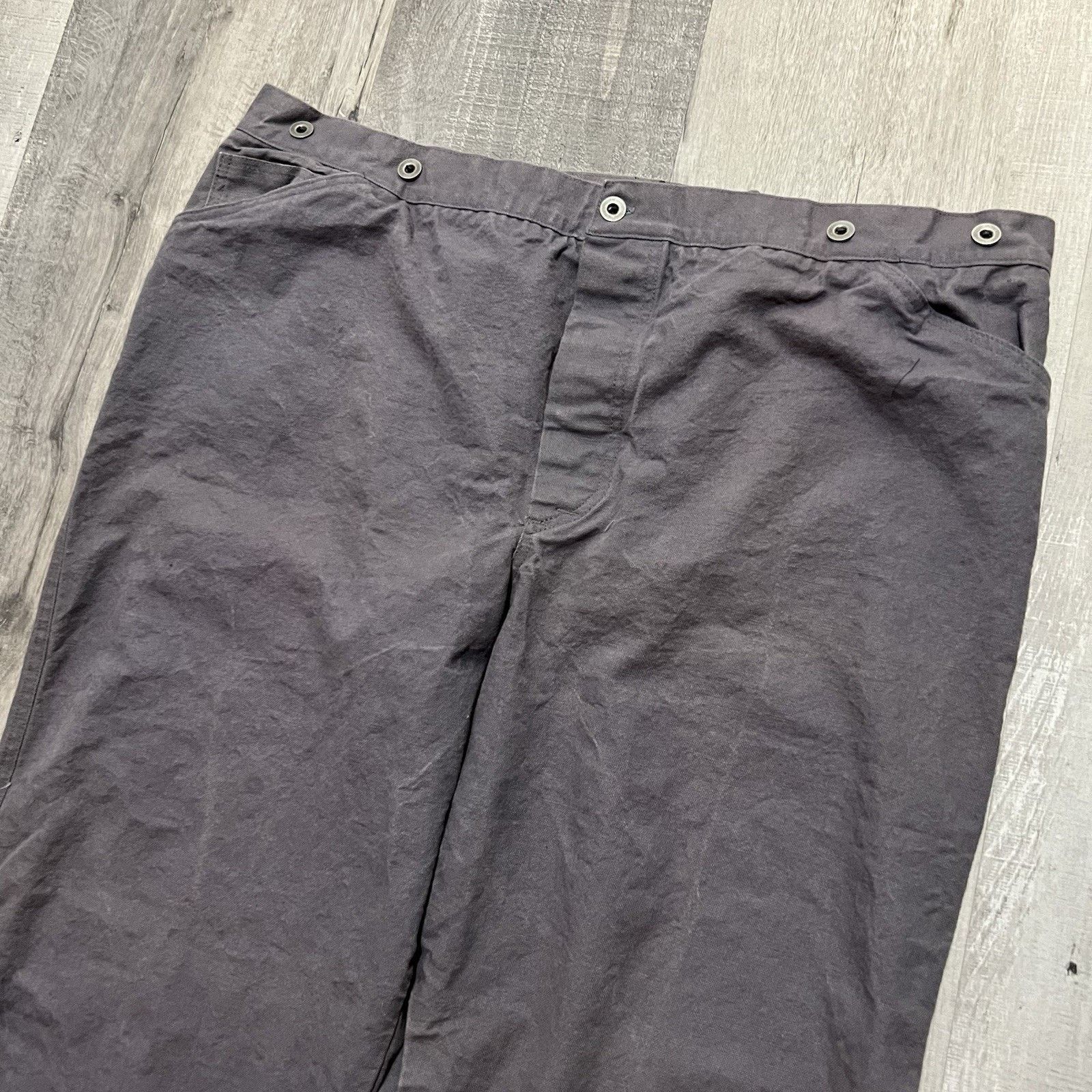 Vintage River Junction Old West Gold Rush Denim Canvas Miner Pants Size US 42 / EU 58 - 3 Thumbnail