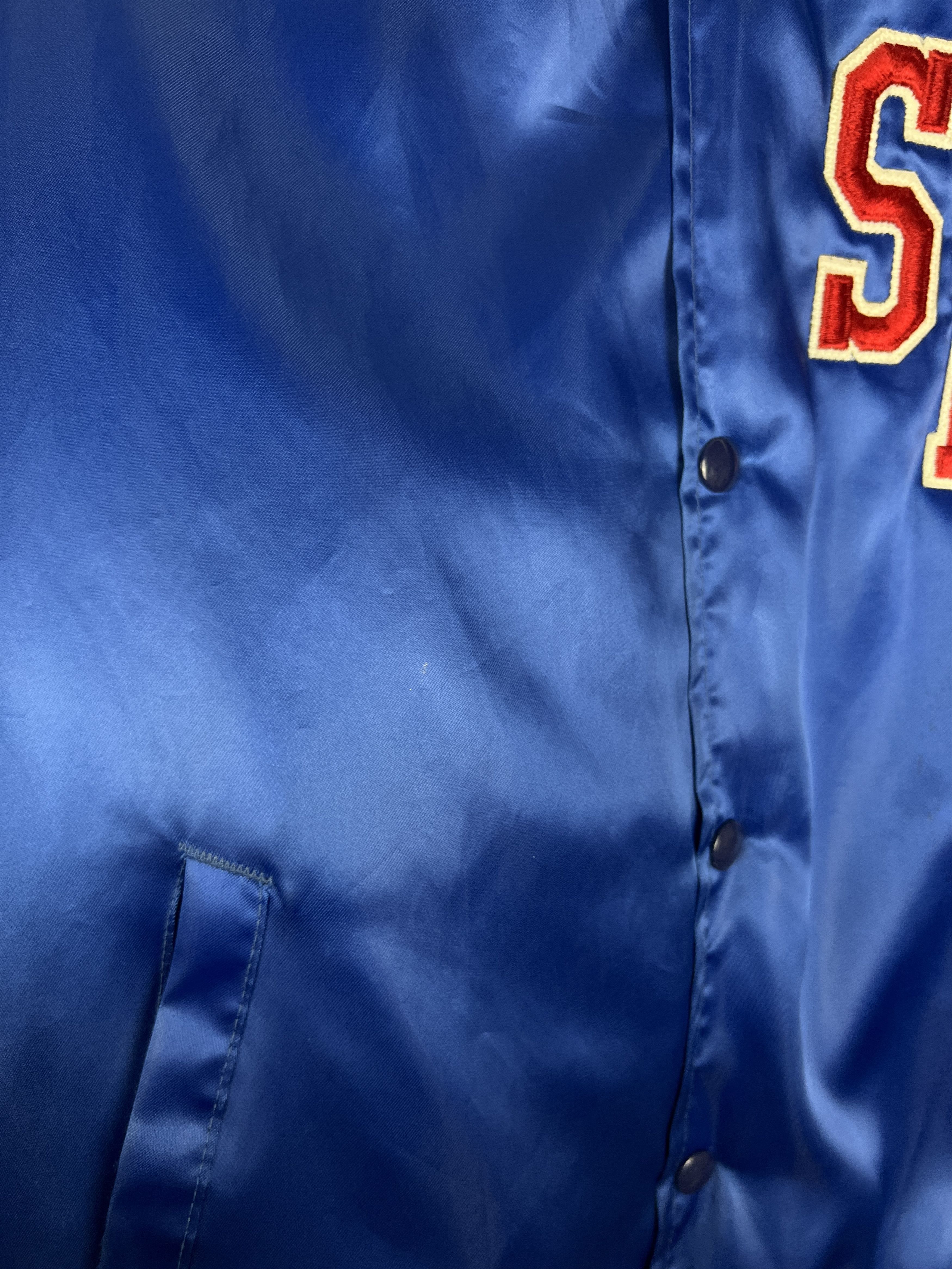 Swingster \Southern Methodist SMU Mustangs Satin Bomber Jacket Size US L / EU 52-54 / 3 - 11 Thumbnail