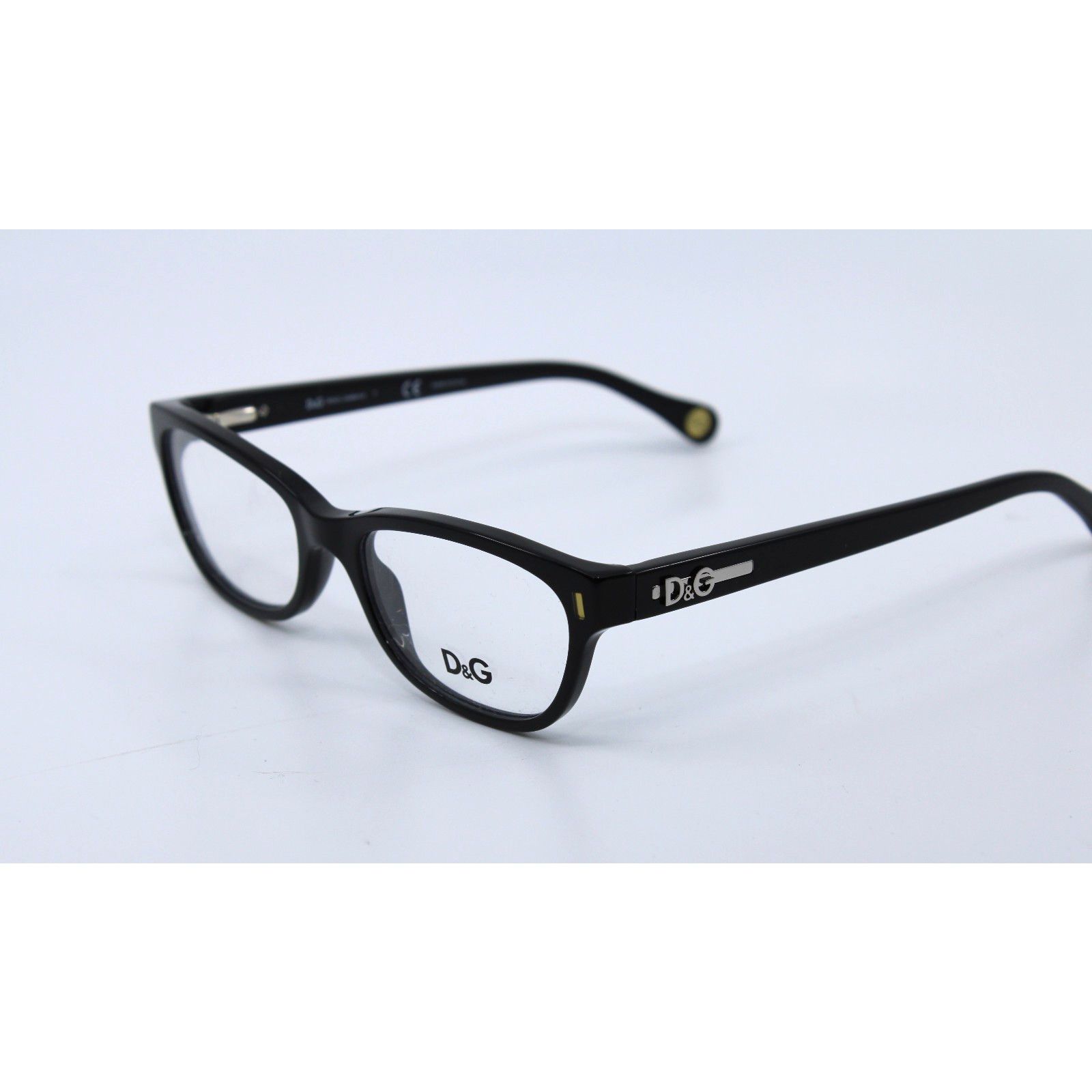 New Dolce & Gabbana D&G 1205 501 50-17-135 Black Frames