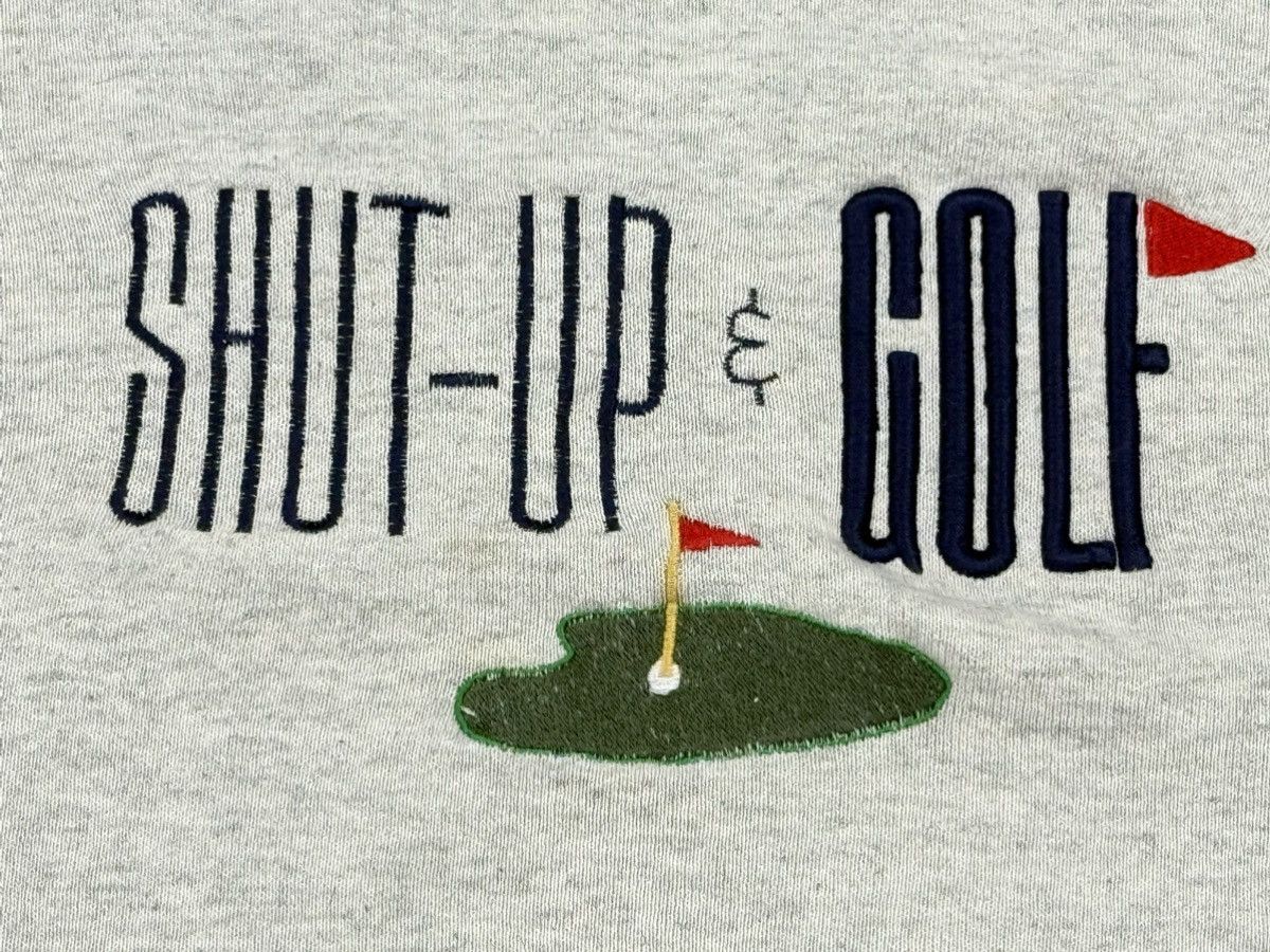 Vintage Vintage Shut Up & Golf Embroidered Crewneck Sweatshirt Size US L / EU 52-54 / 3 - 2 Thumbnail