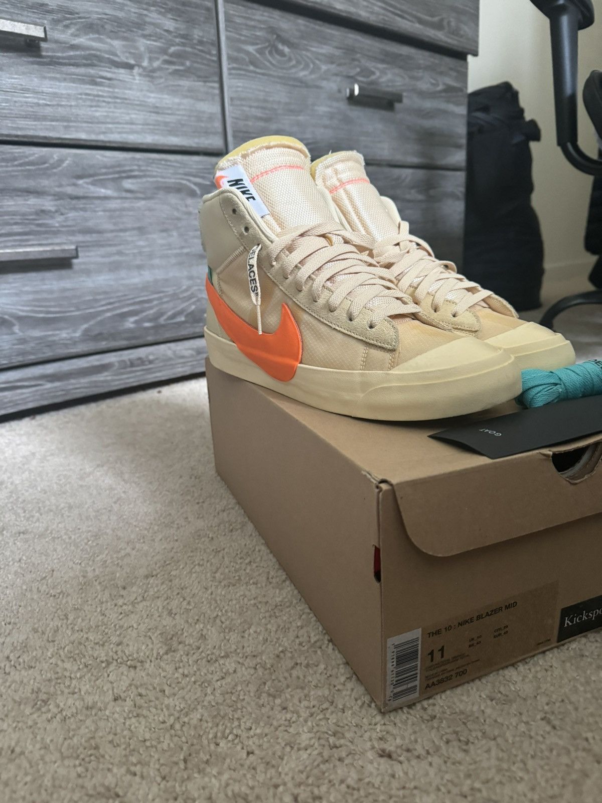 Off-White Off-White x Blazer Mid ‘All Hallows Eve’ Size US 11 / EU 44 - 4 Thumbnail