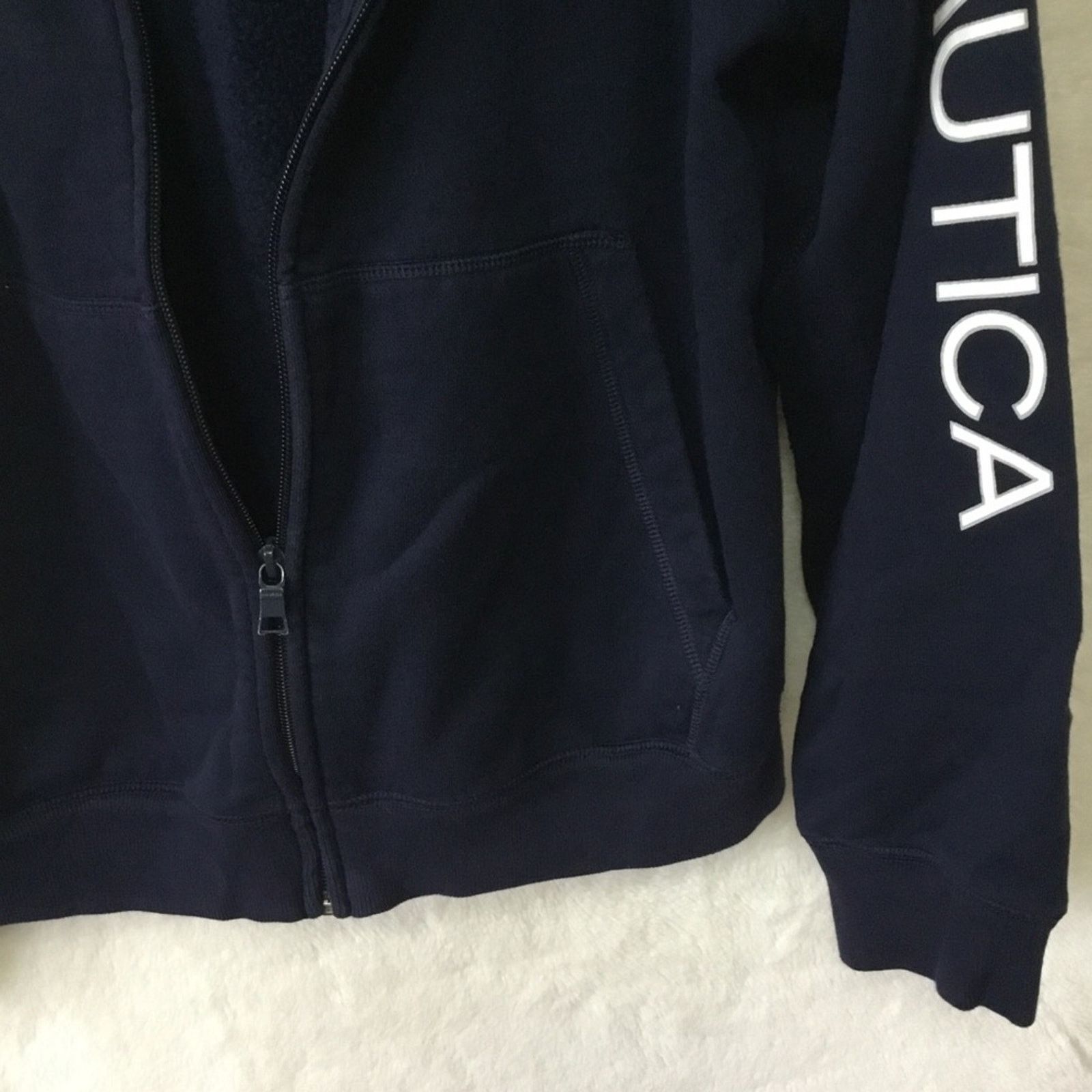 Nautica Nautica Men Navy Zip-Fronted Hoodie Size US S / EU 44-46 / 1 - 12 Thumbnail