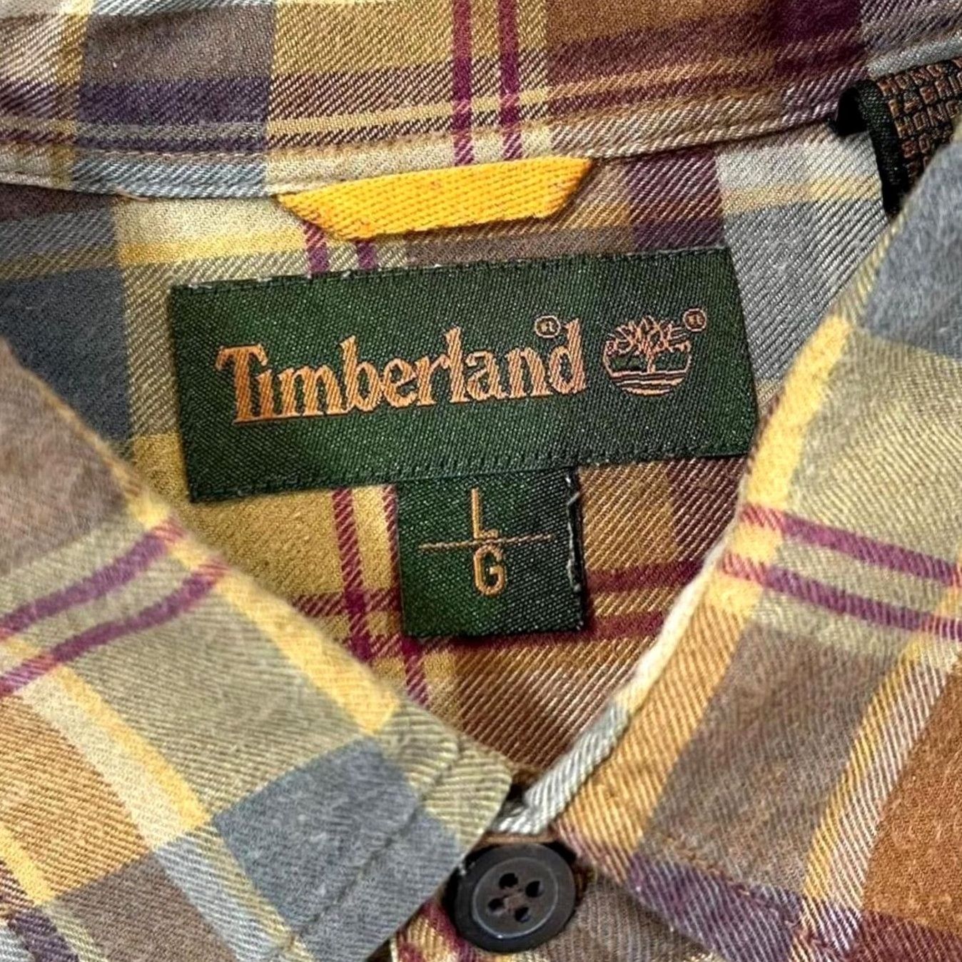 Timberland VINTAGE Timberland Shirt Plaid Check Long Sleeve Cotton Pocket Logo XL L Men Multicoloured Brown/Grey/Burgundy 90s #SH67 Size US L / EU 52-54 / 3 - 2 Thumbnail