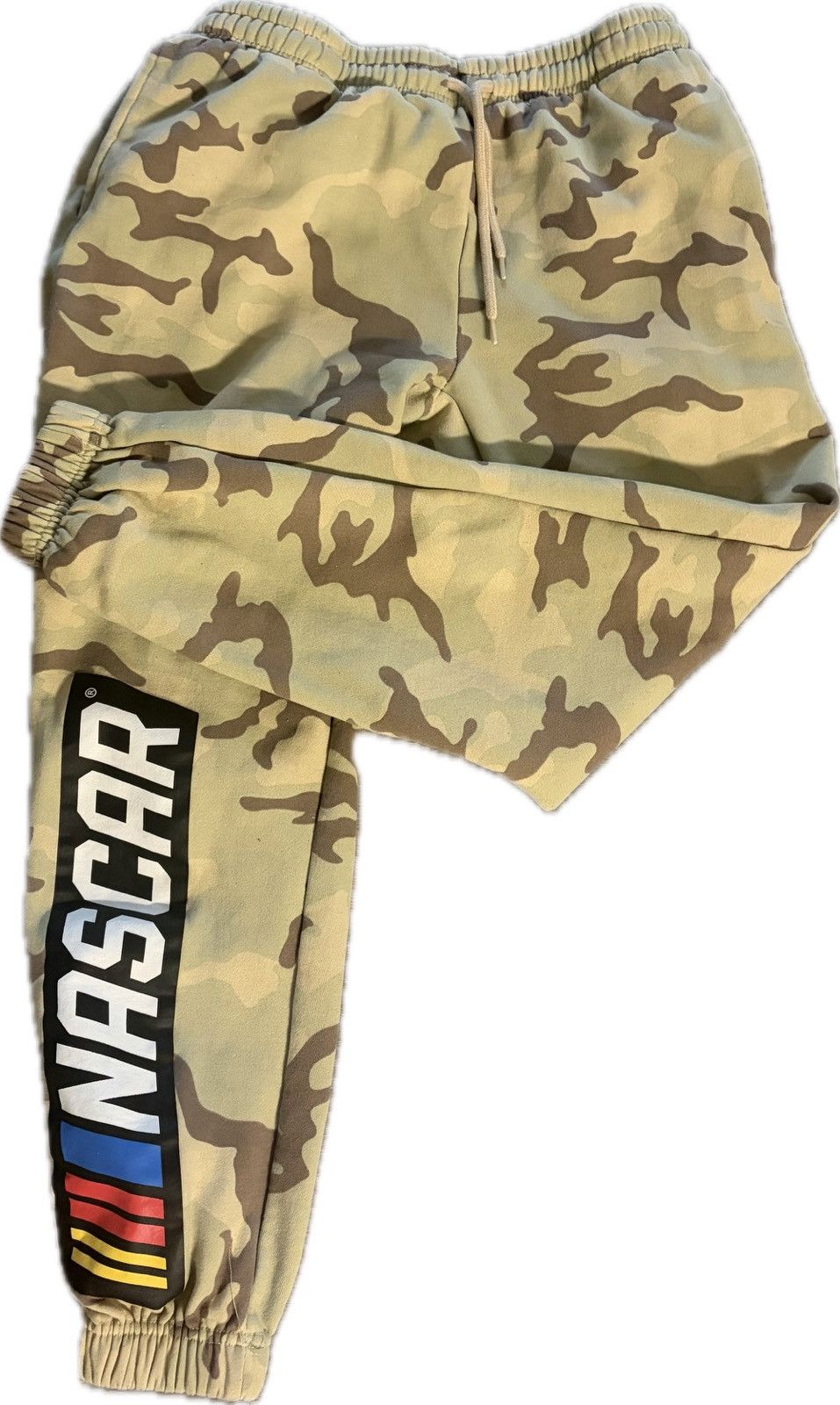 NASCAR Nascar Beige Camo Jogger Pants with Logo Size 28" / US 6 / IT 42 - 3 Thumbnail