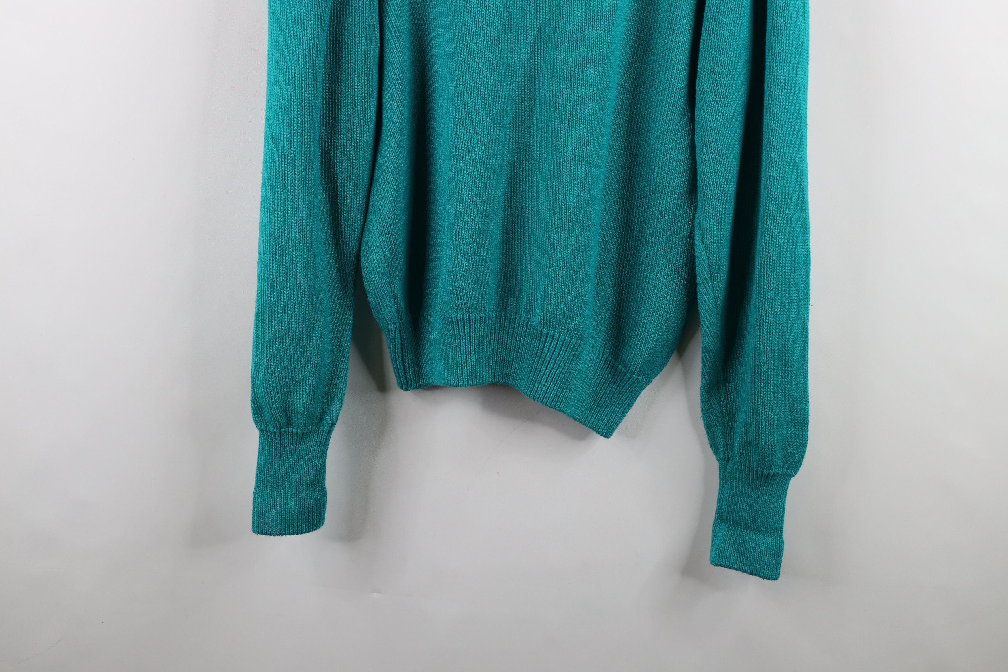 Disney × Vintage Vintage 90s Disney Mickey Mouse Country Sweater Teal USA Size US S / EU 44-46 / 1 - 13 Thumbnail