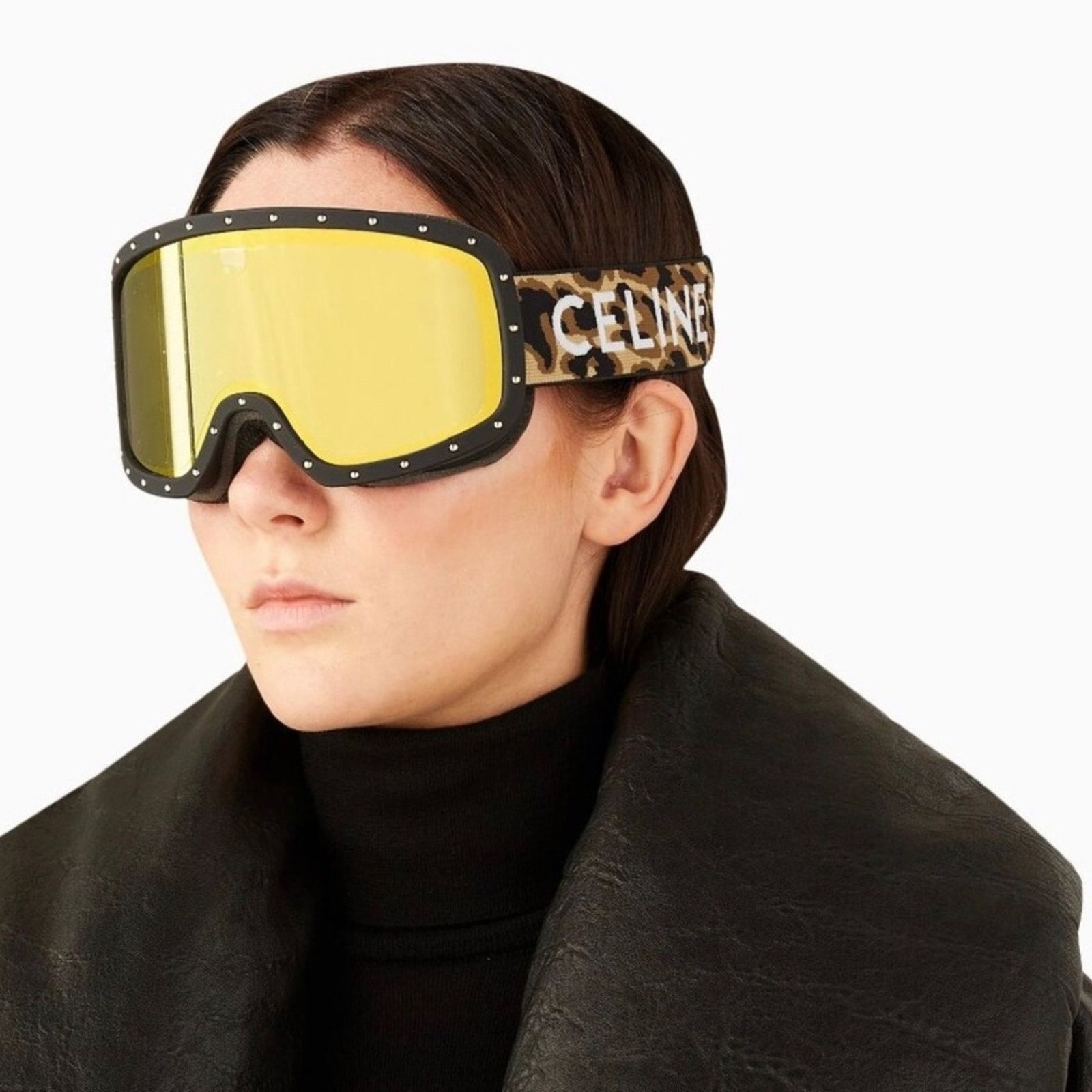 Celine New! Celine Ski Mask C40196U 99C, Gold Mirror, Authentic Size ONE SIZE - 2 Thumbnail