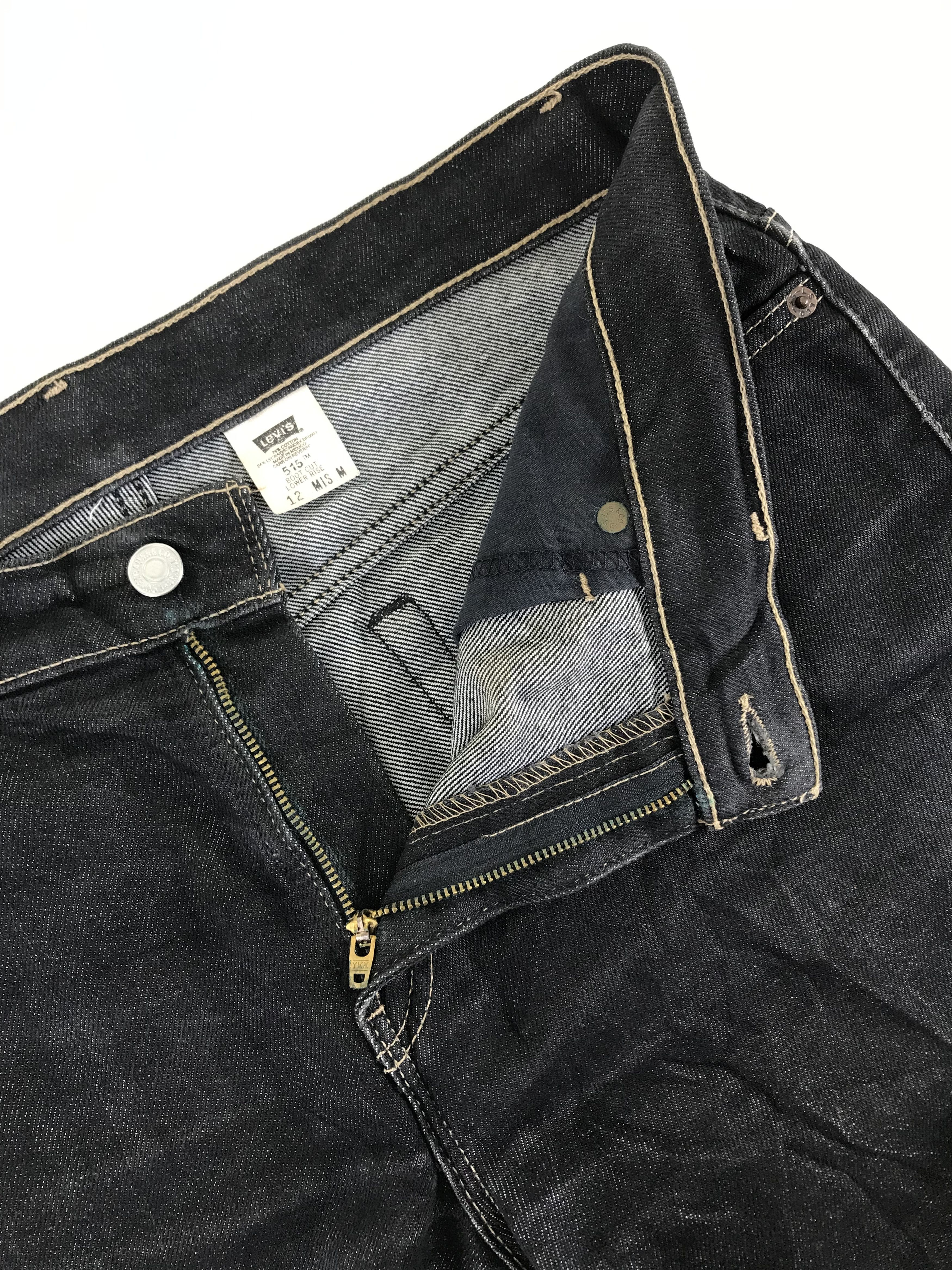 Levi's Vintage Levi's 515 Flare Jeans Super Black Boot Cut Denim Size 32" / US 10 / IT 46 - 9 Thumbnail