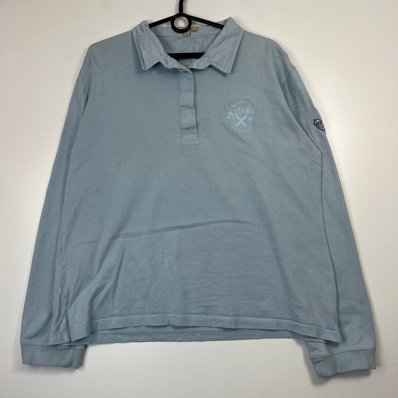 Barbour Barbour Long Sleeve Polo Shirt Womens Light Blue Rugby Sz 44 Size US XL / EU 56 / 4 - 1 Thumbnail