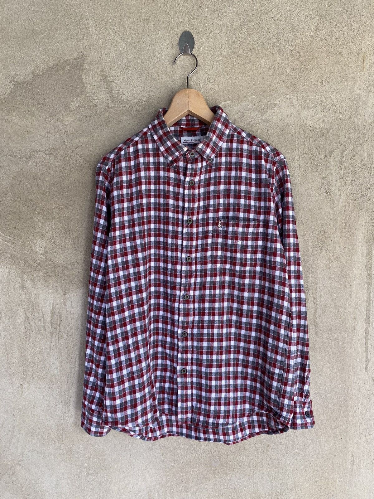 Hush Puppies Hush Puppies Plaid Tartan Flannel Shirt Button Up Size US M / EU 48-50 / 2 - 2 Thumbnail