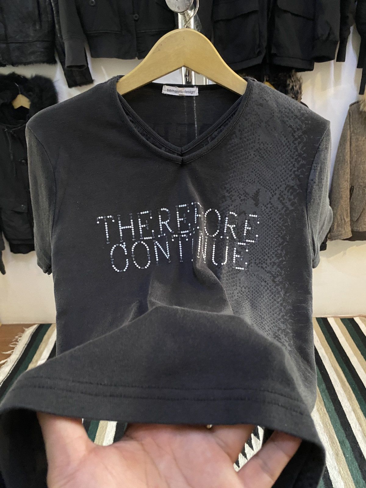 Japanese Brand Semantic Snake Skin Poem Tee Size US M / EU 48-50 / 2 - 6 Thumbnail