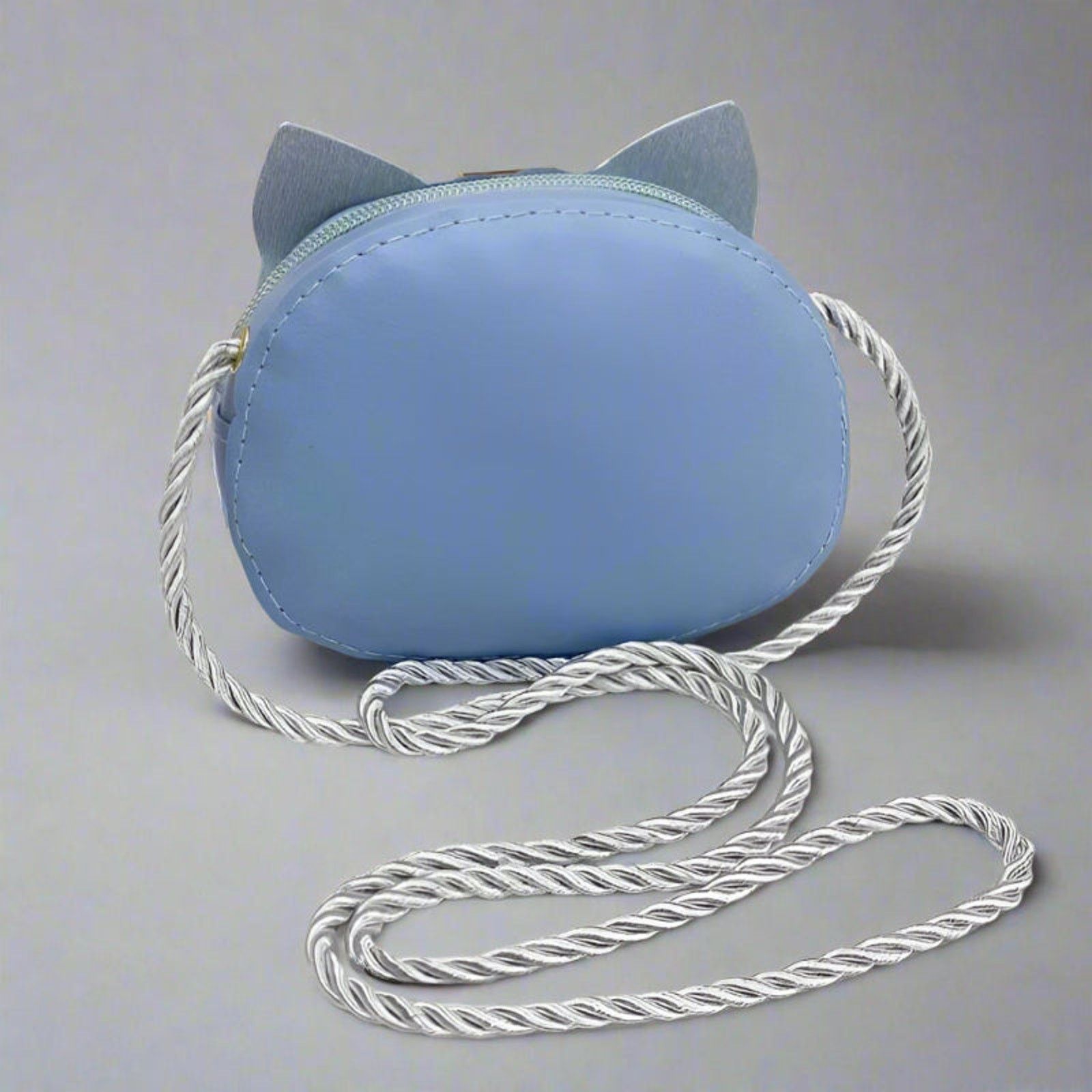 Other Mini Crossbody Bag Cute Cartoon Blue Cat Kawaii Purse Size ONE SIZE - 5 Thumbnail