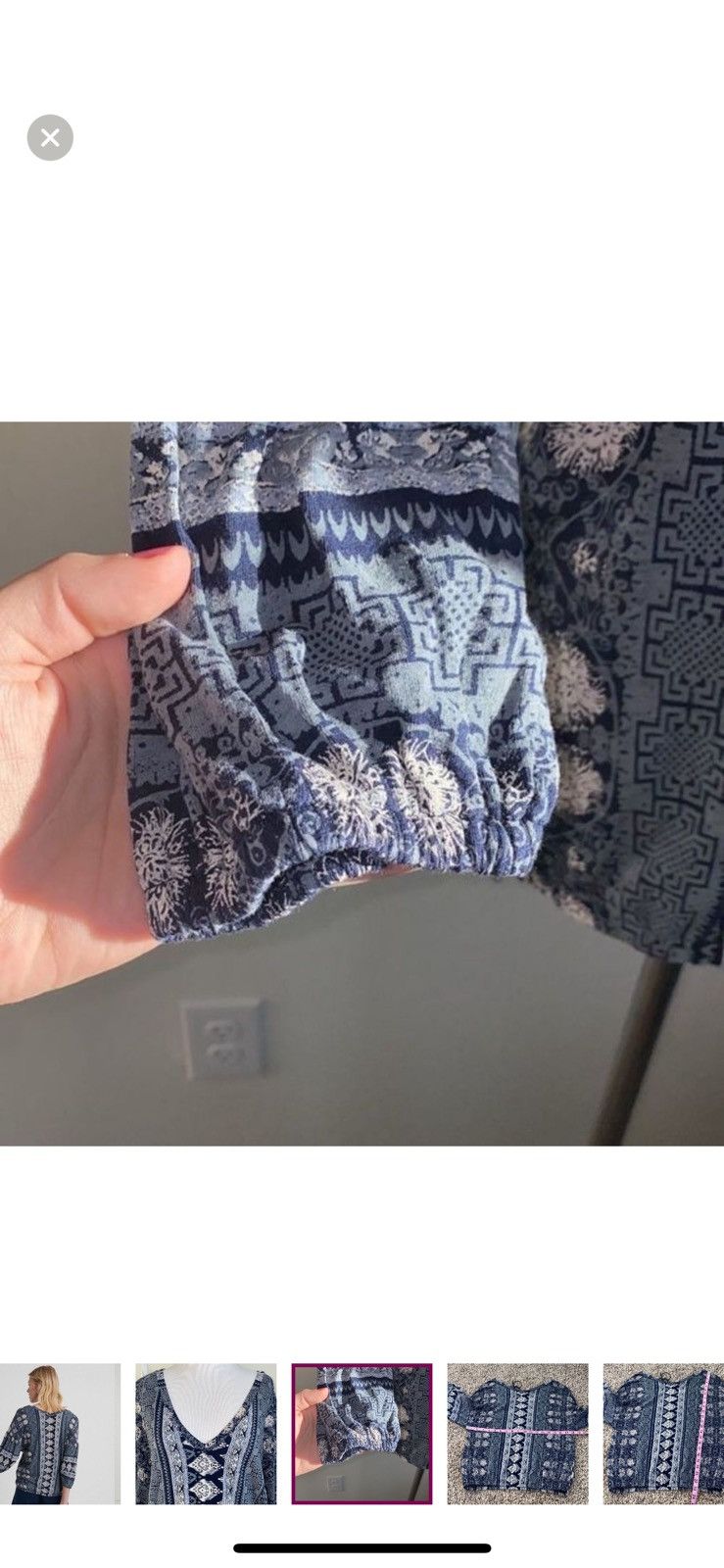 Lucky Brand Lucky brand small printed banded bottom top Size S / US 4 / IT 40 - 3 Thumbnail